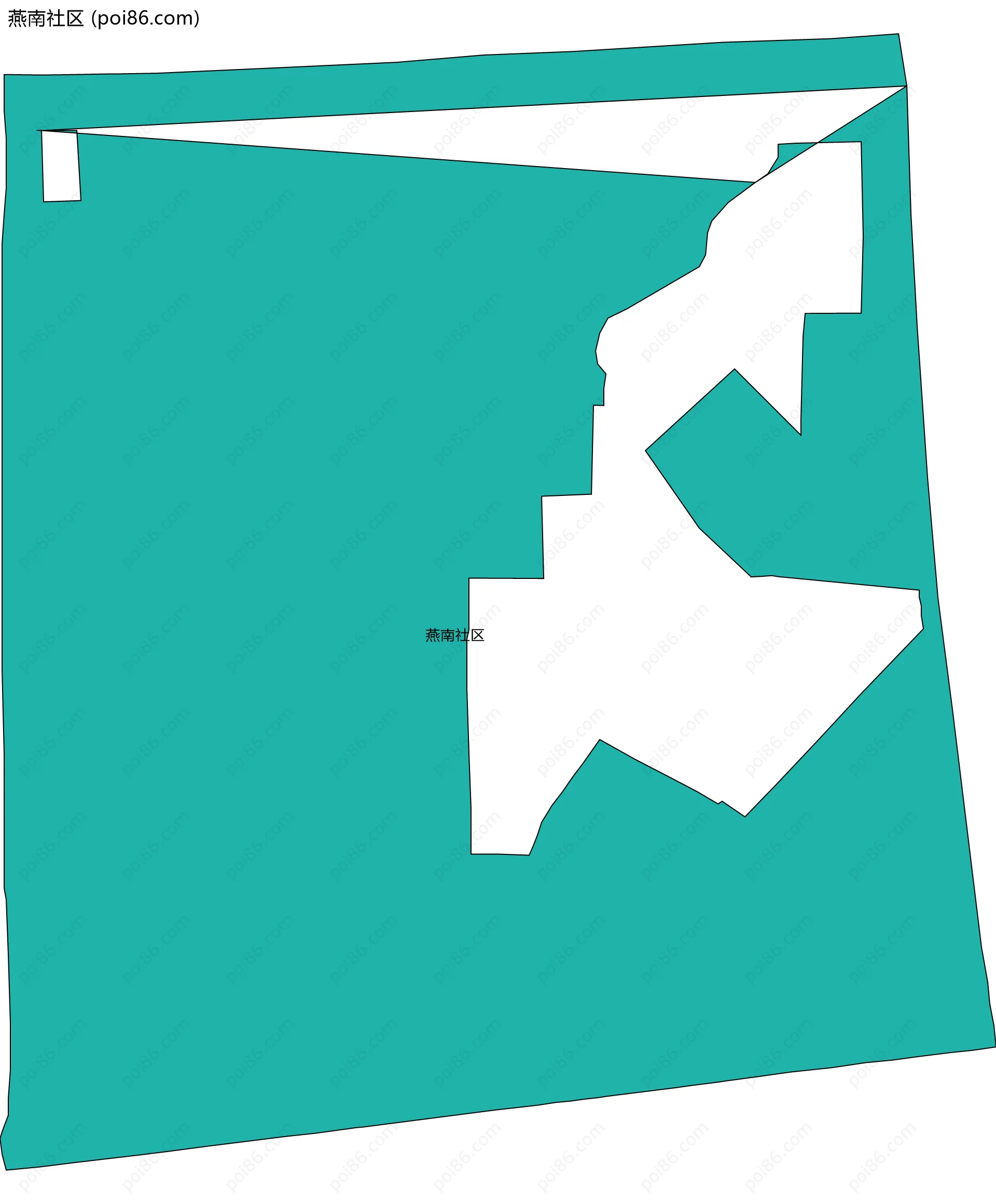 燕南社区边界地图