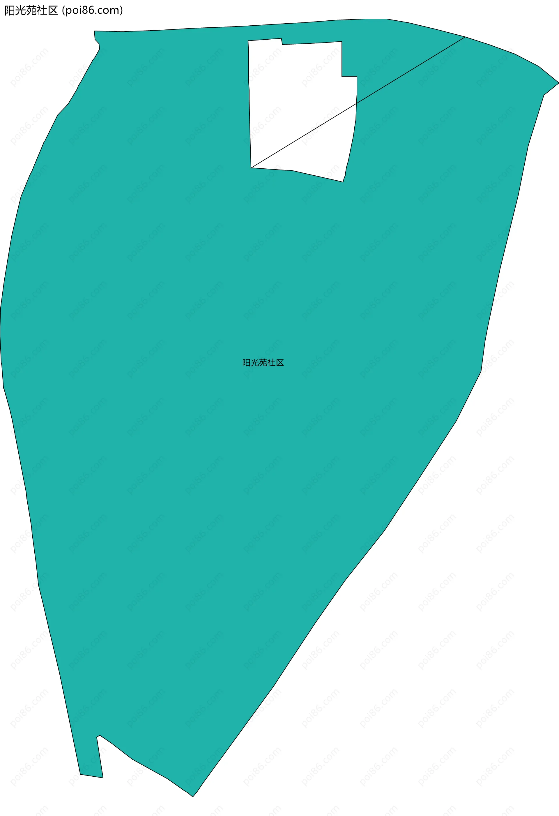 阳光苑社区边界地图