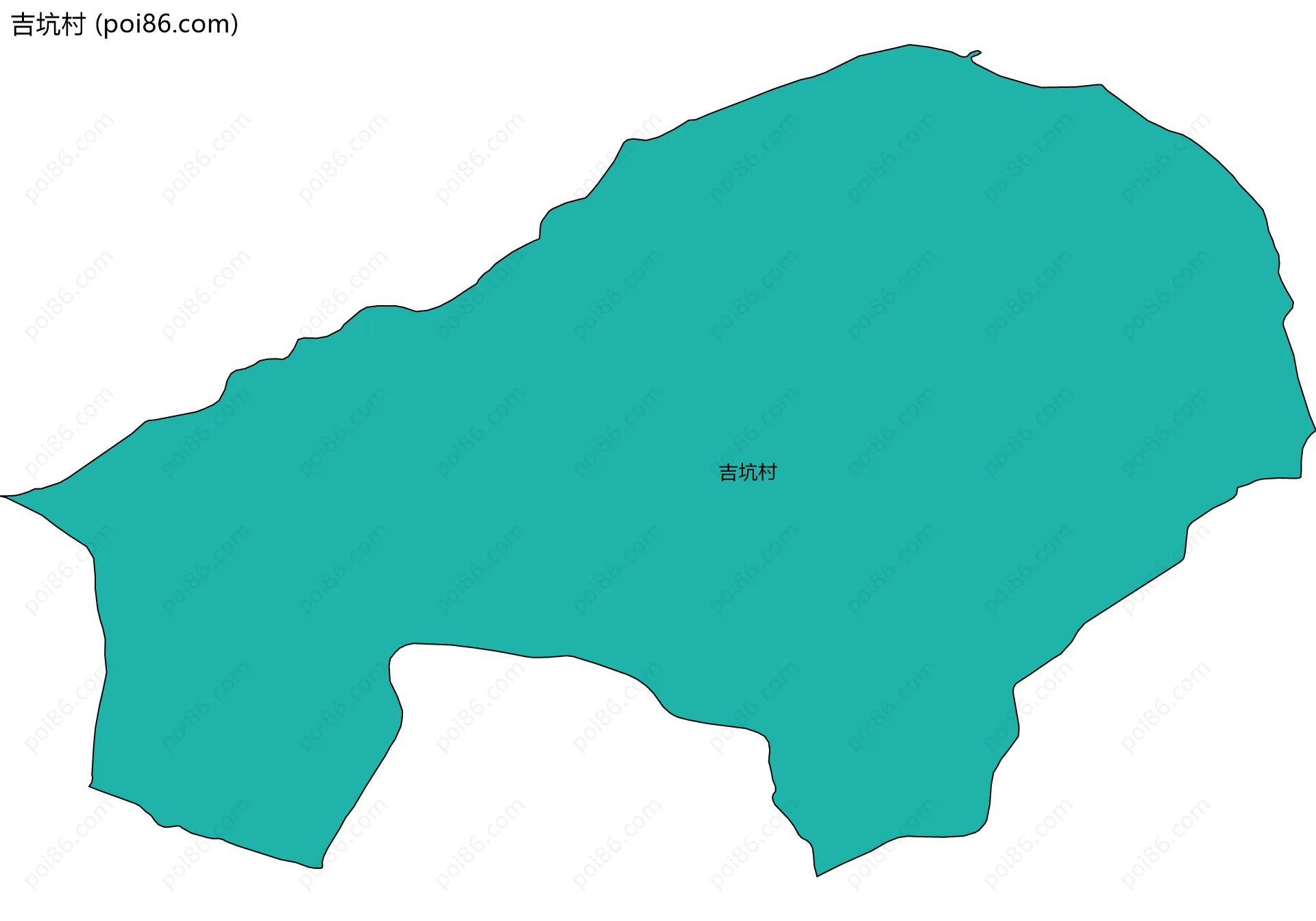 吉坑村边界地图