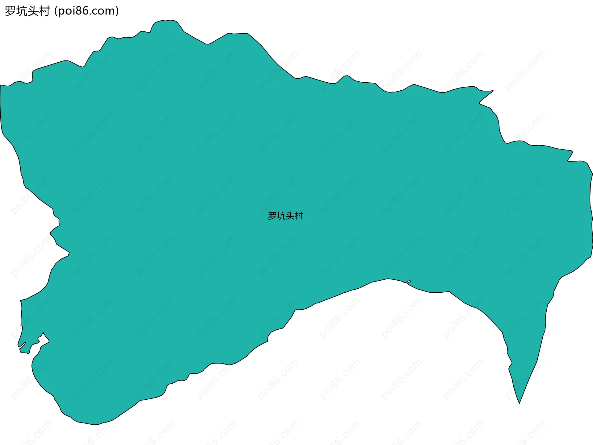 罗坑头村边界地图
