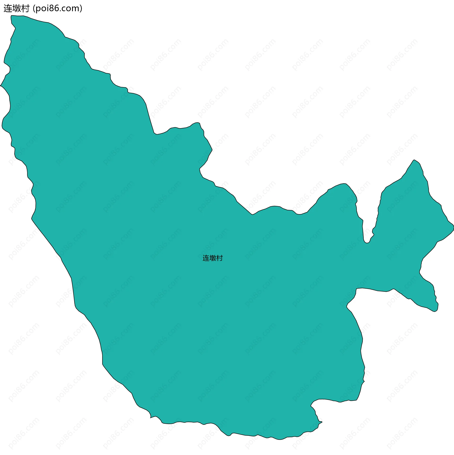 连墩村边界地图