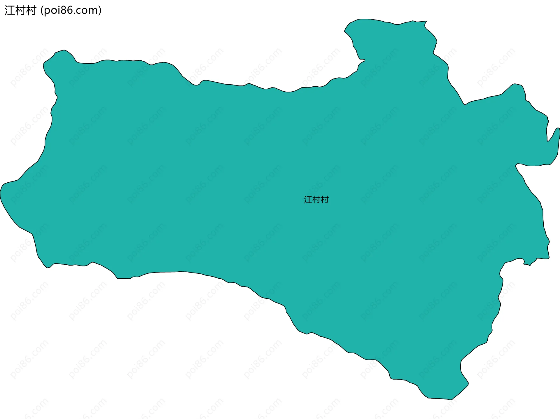 江村村边界地图