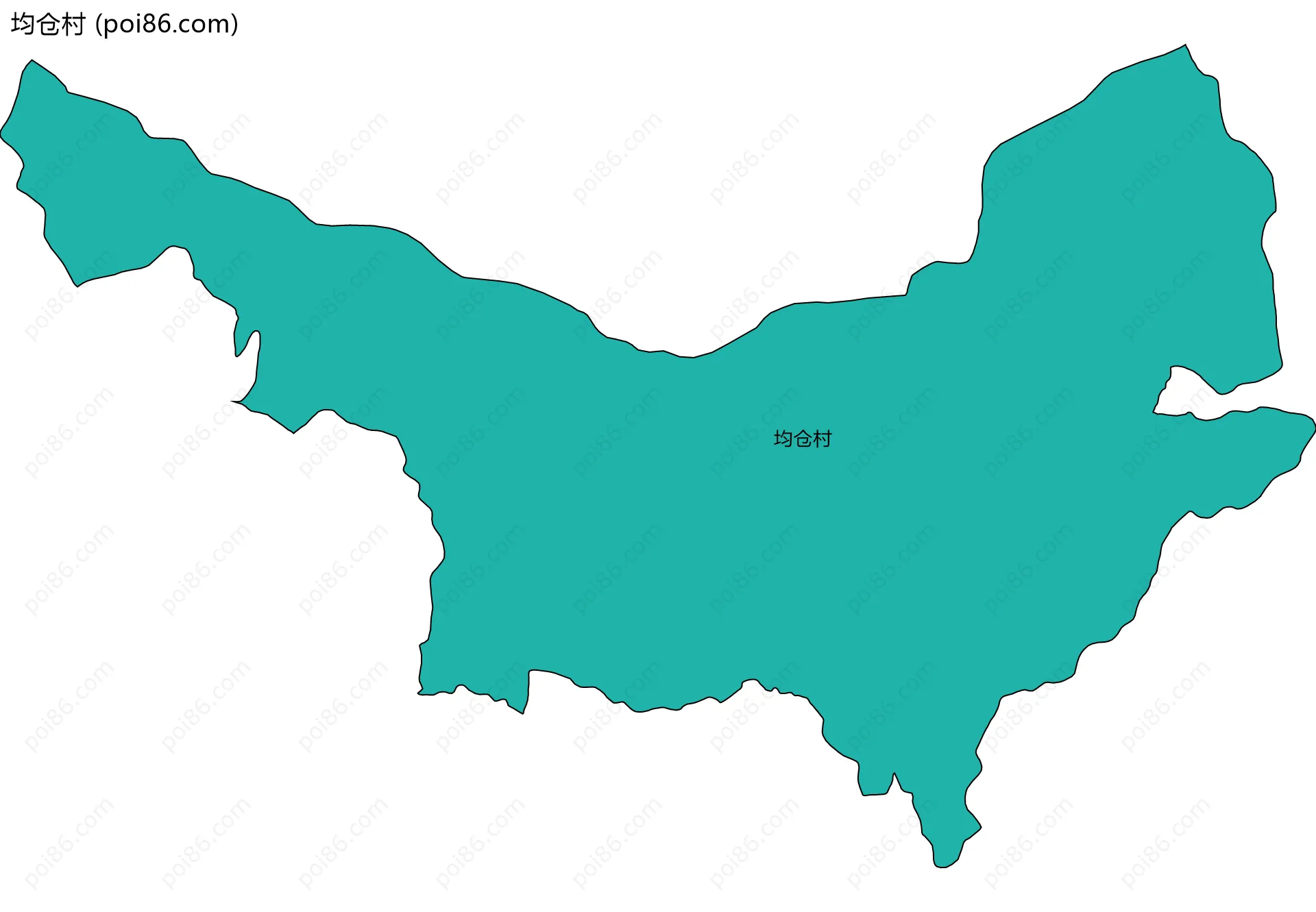 均仓村边界地图