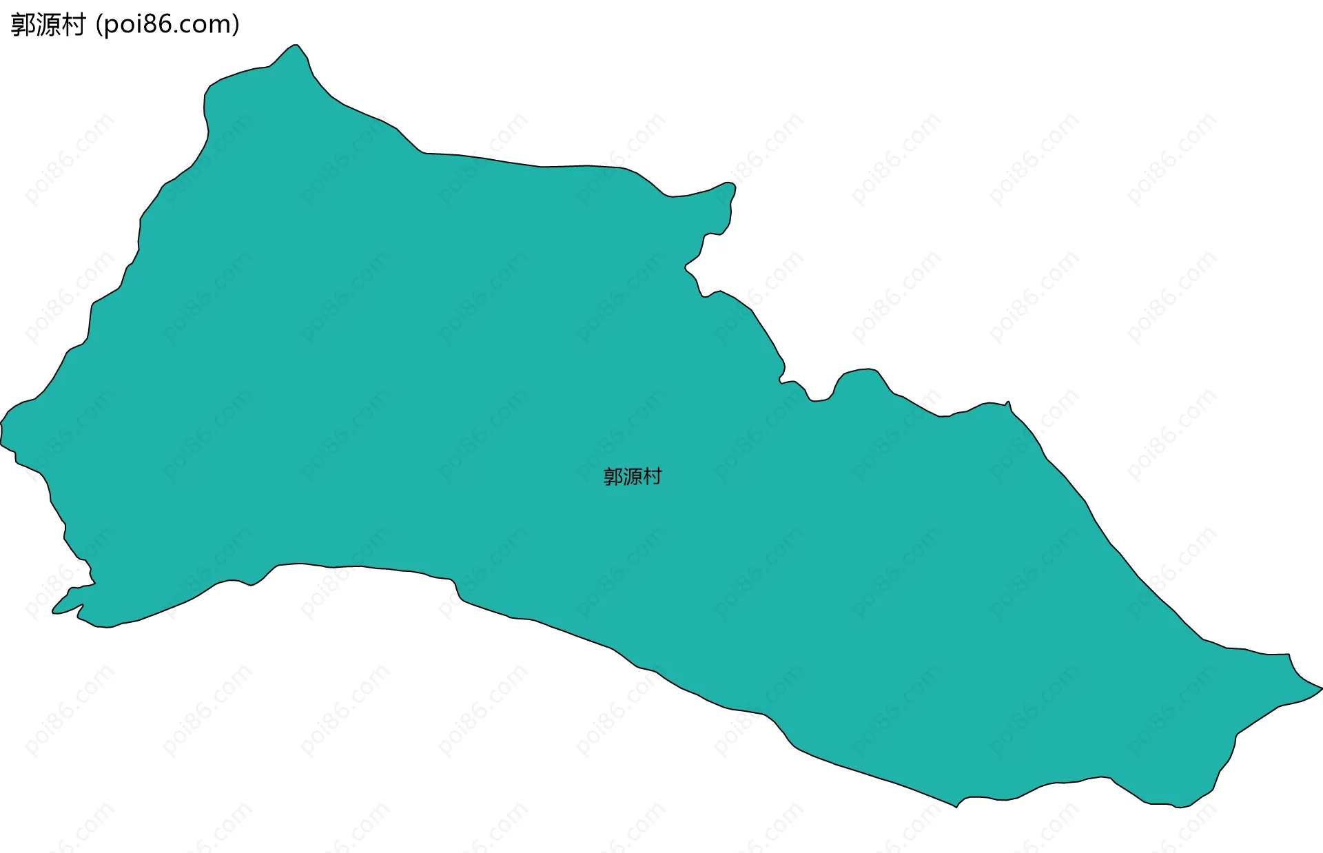 郭源村边界地图