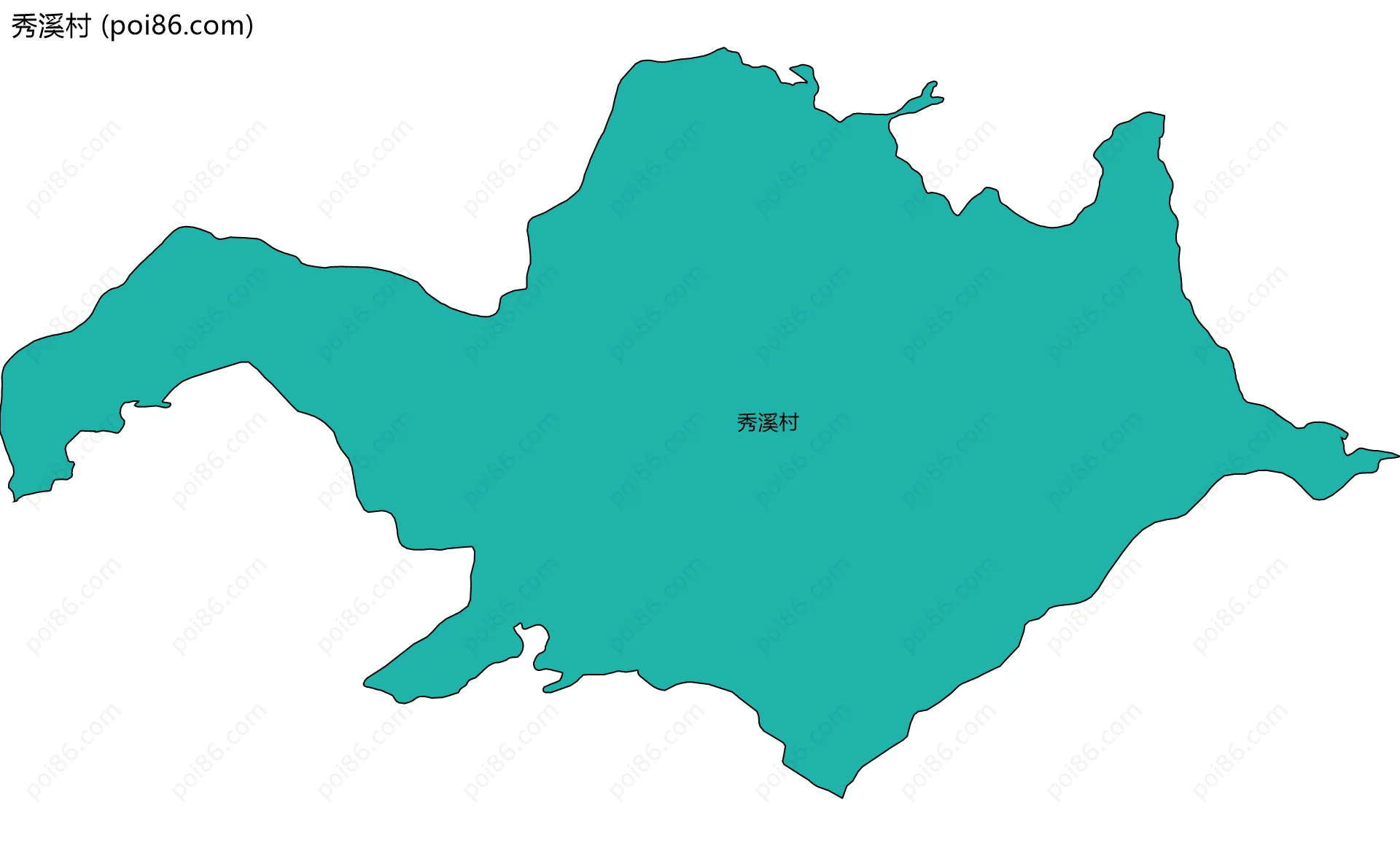 秀溪村边界地图