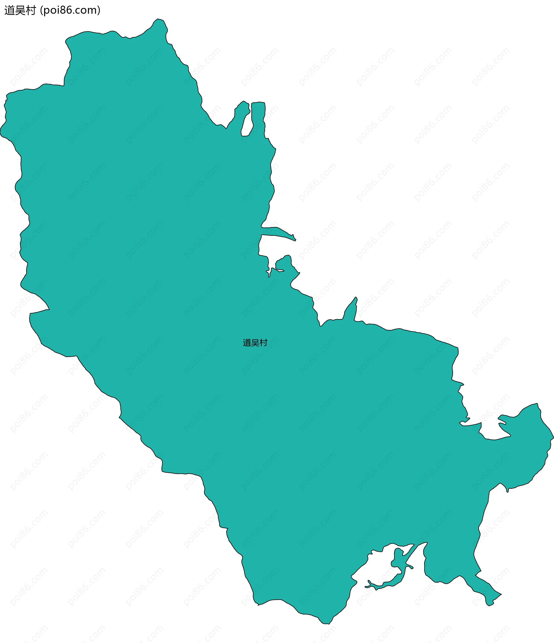 道吴村边界地图