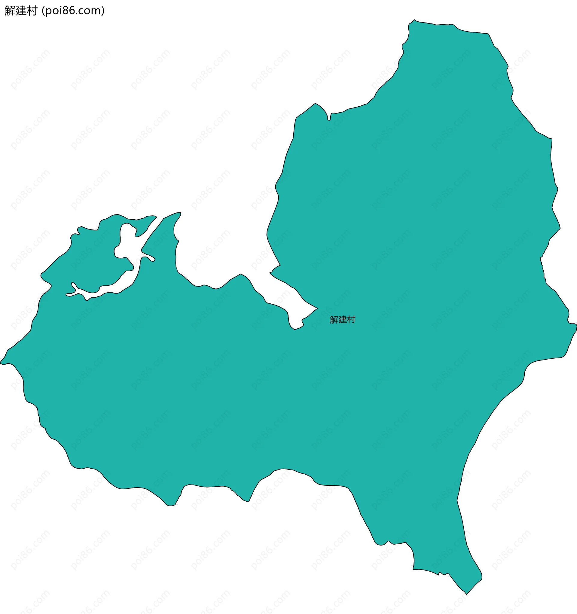 解建村边界地图