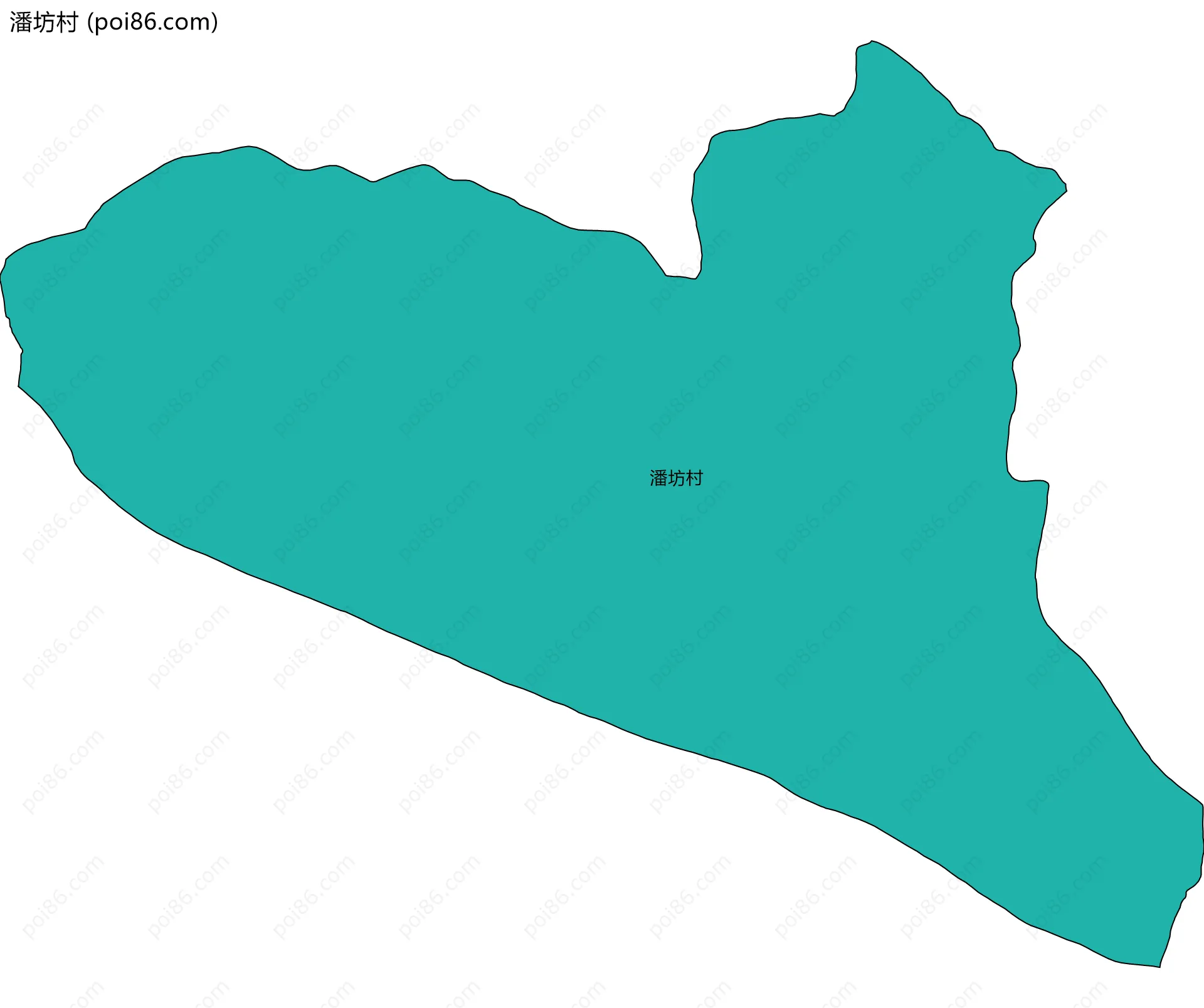 潘坊村边界地图