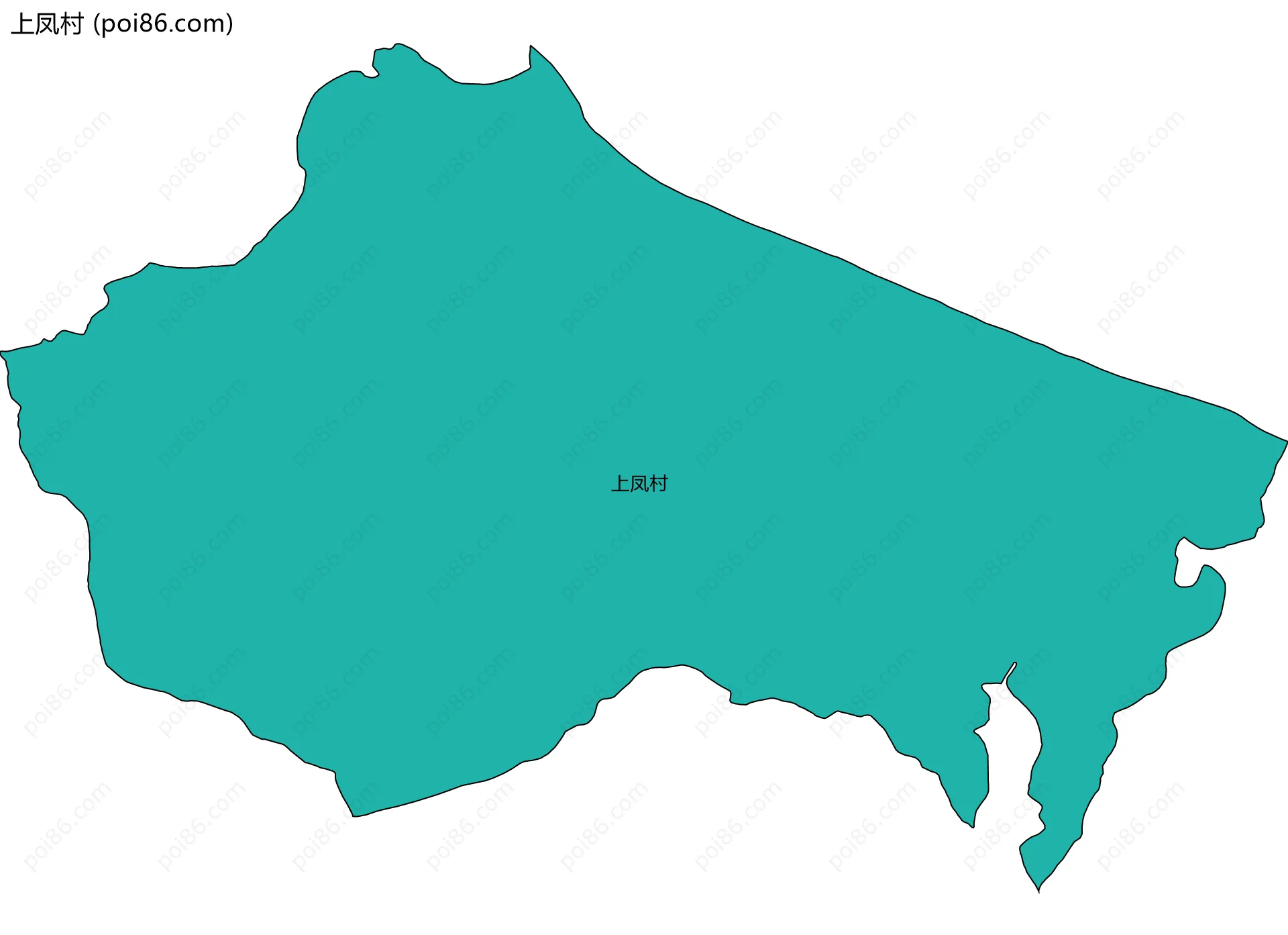 上凤村边界地图