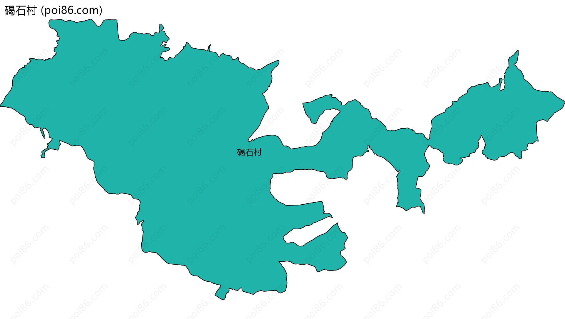 碣石村边界地图