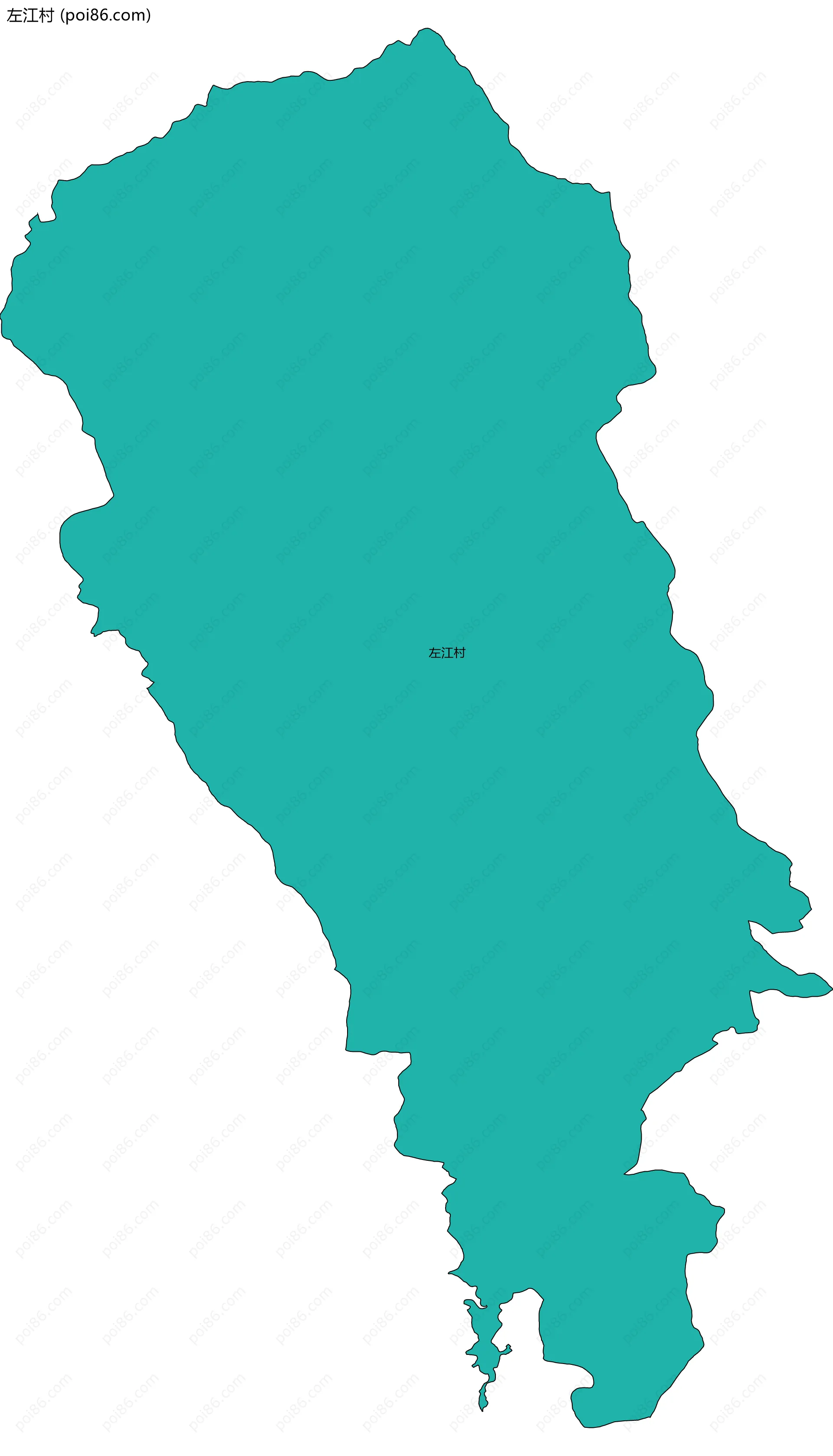 左江村边界地图