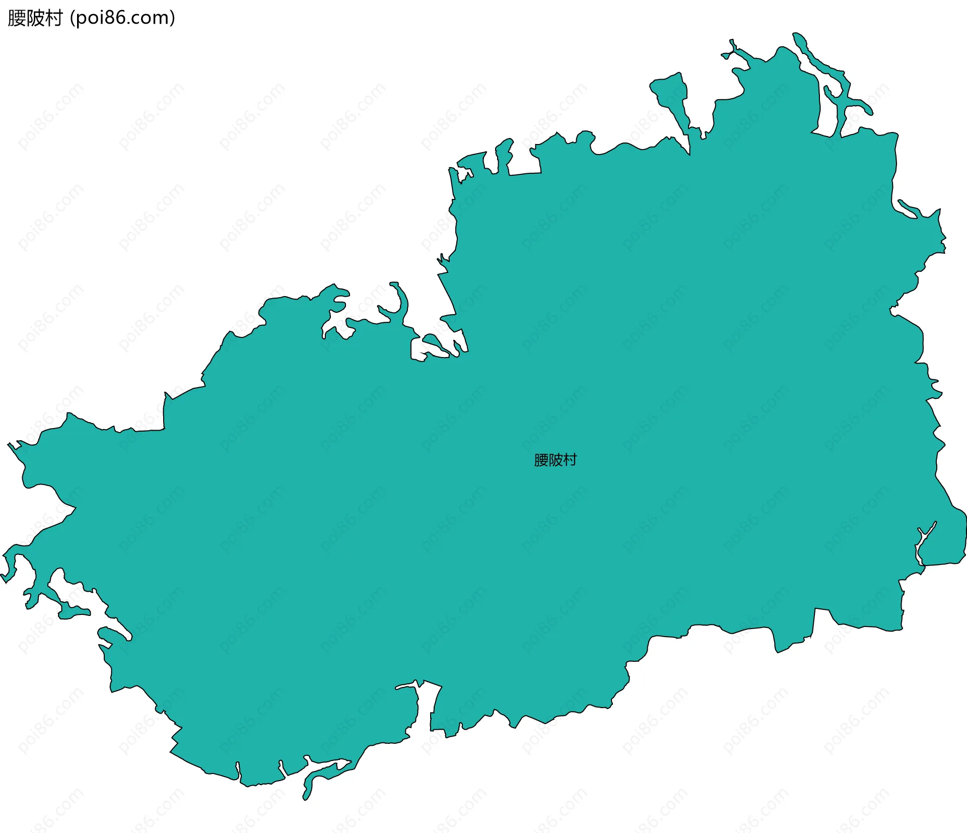 腰陂村边界地图