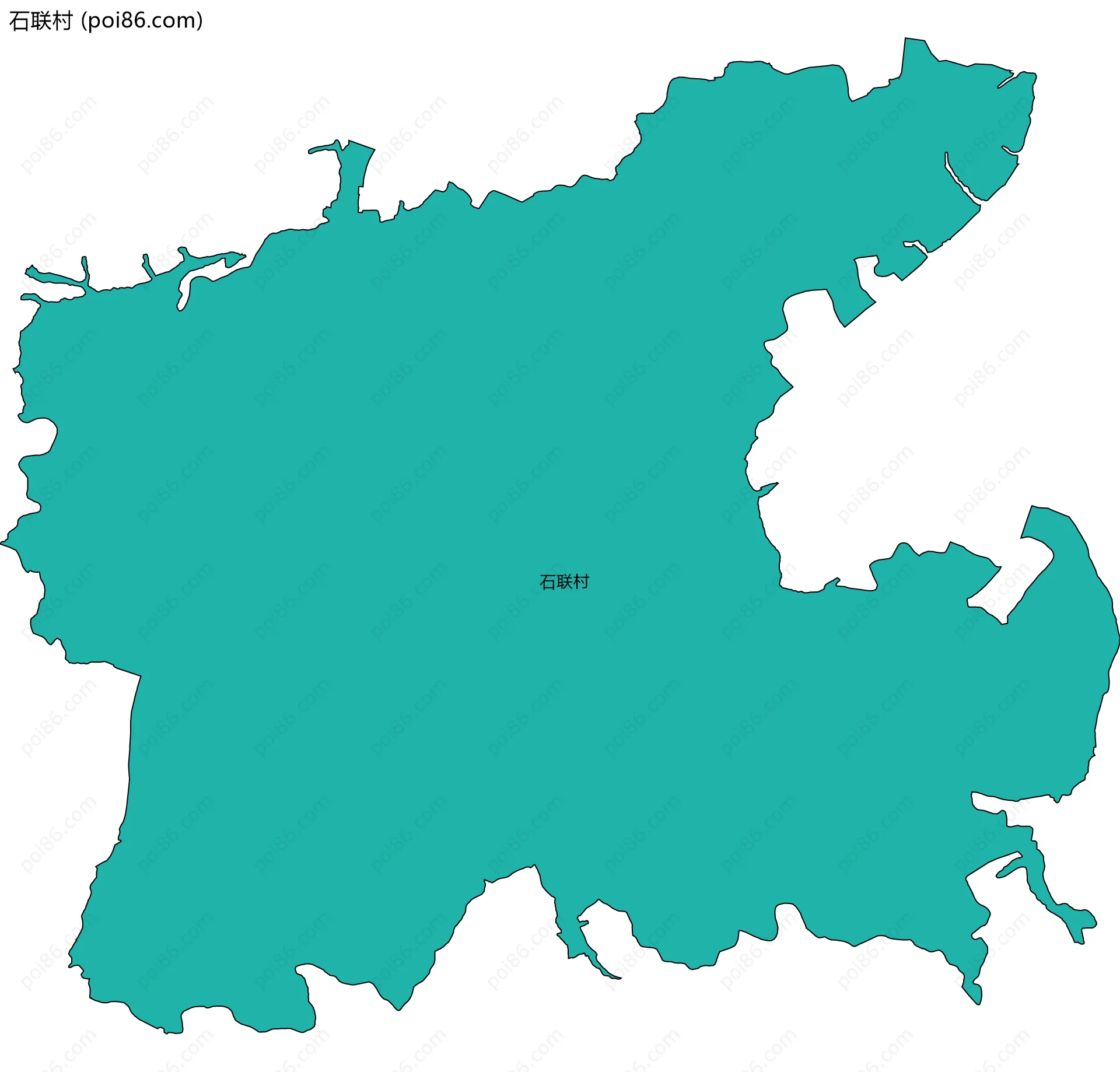 石联村边界地图