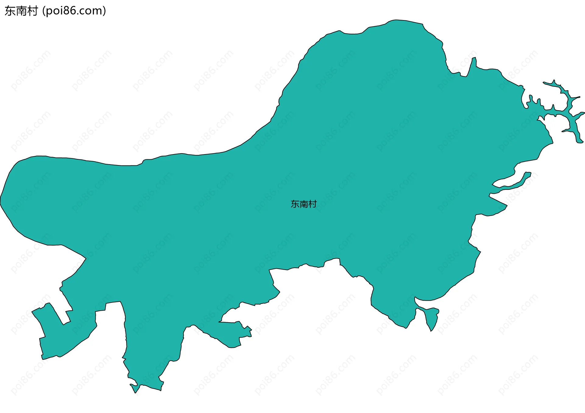东南村边界地图