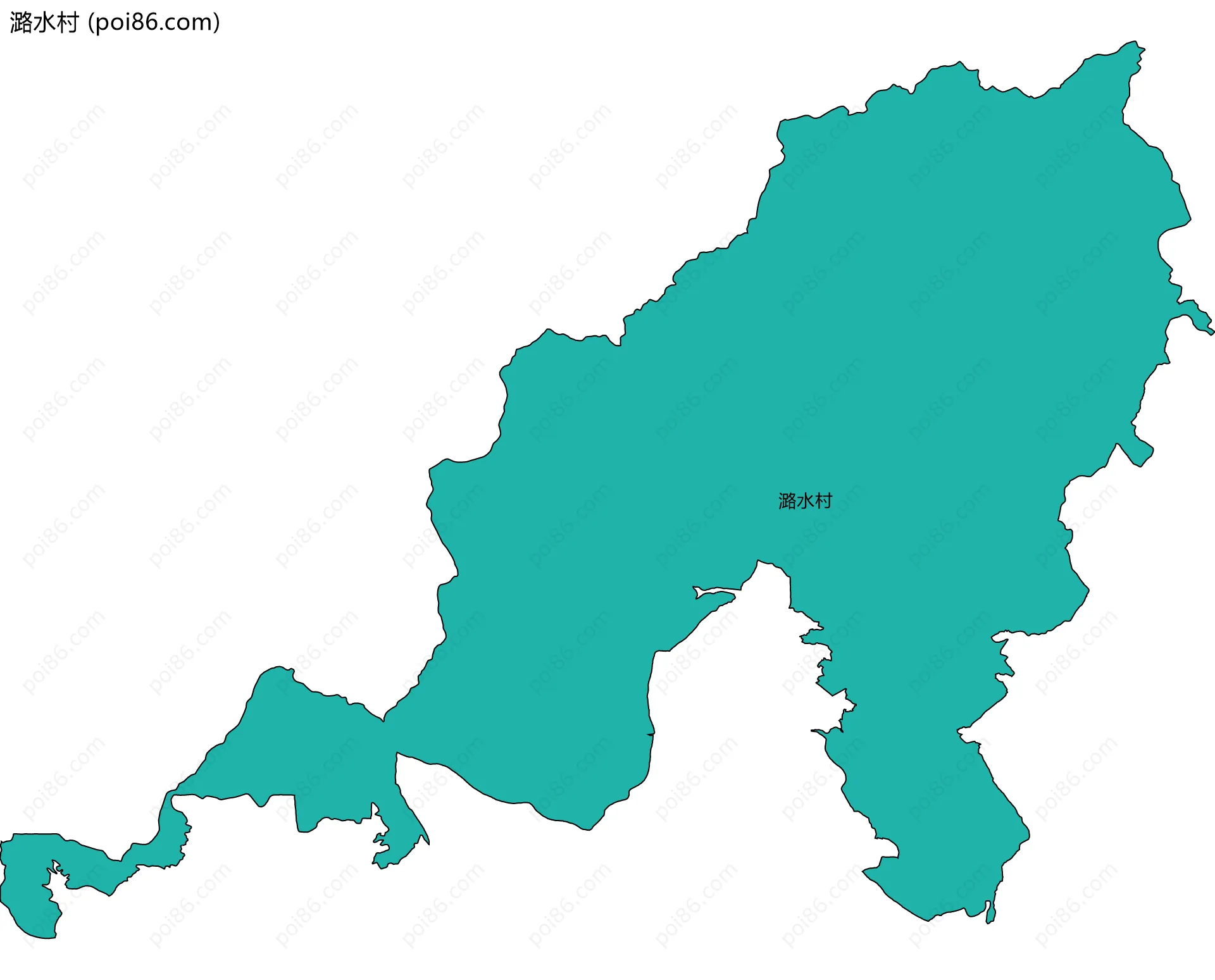 潞水村边界地图