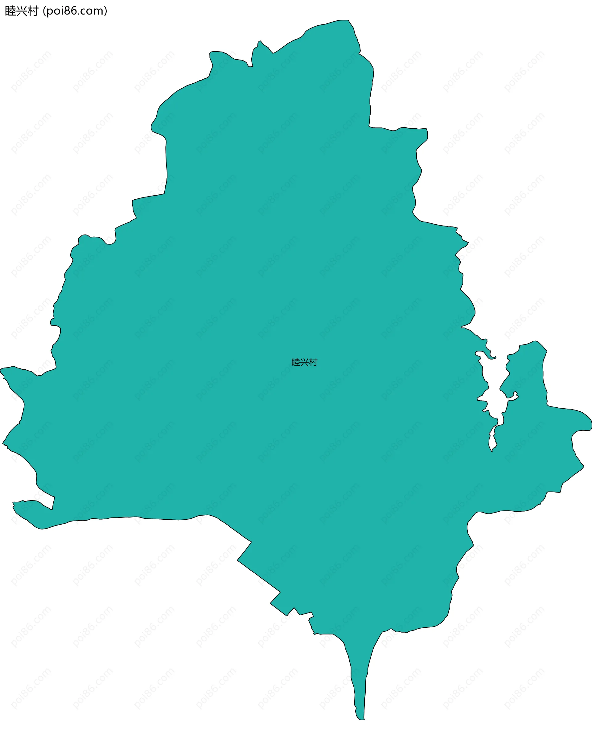 睦兴村边界地图