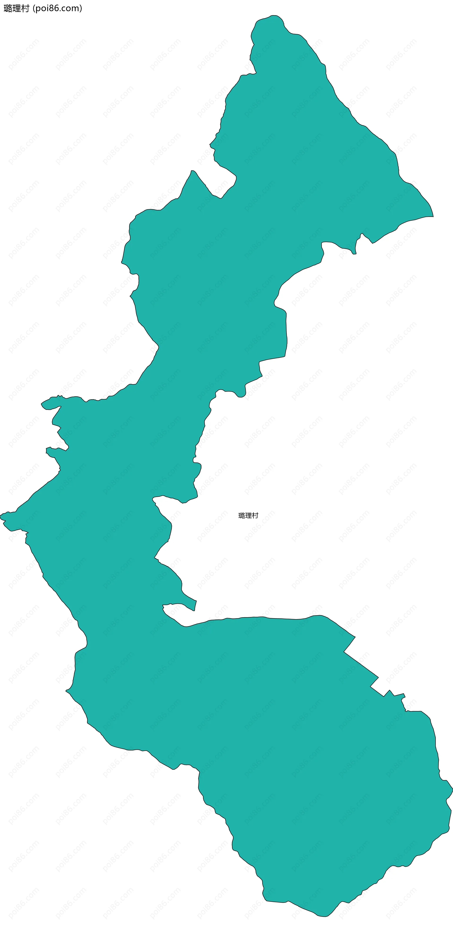 璐理村边界地图