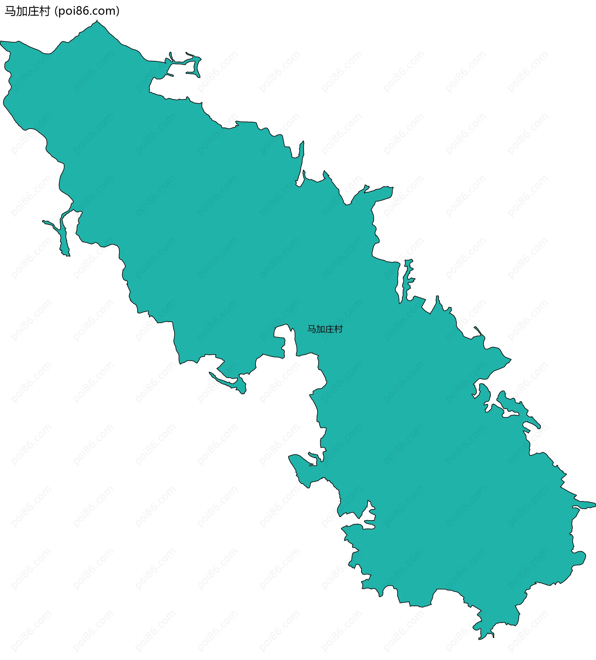 马加庄村边界地图