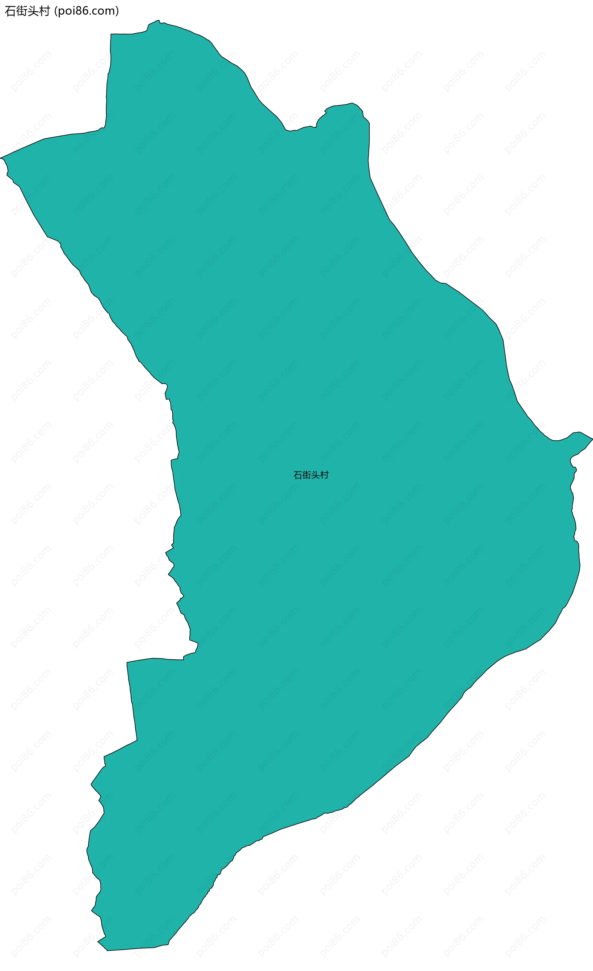 石街头村边界地图