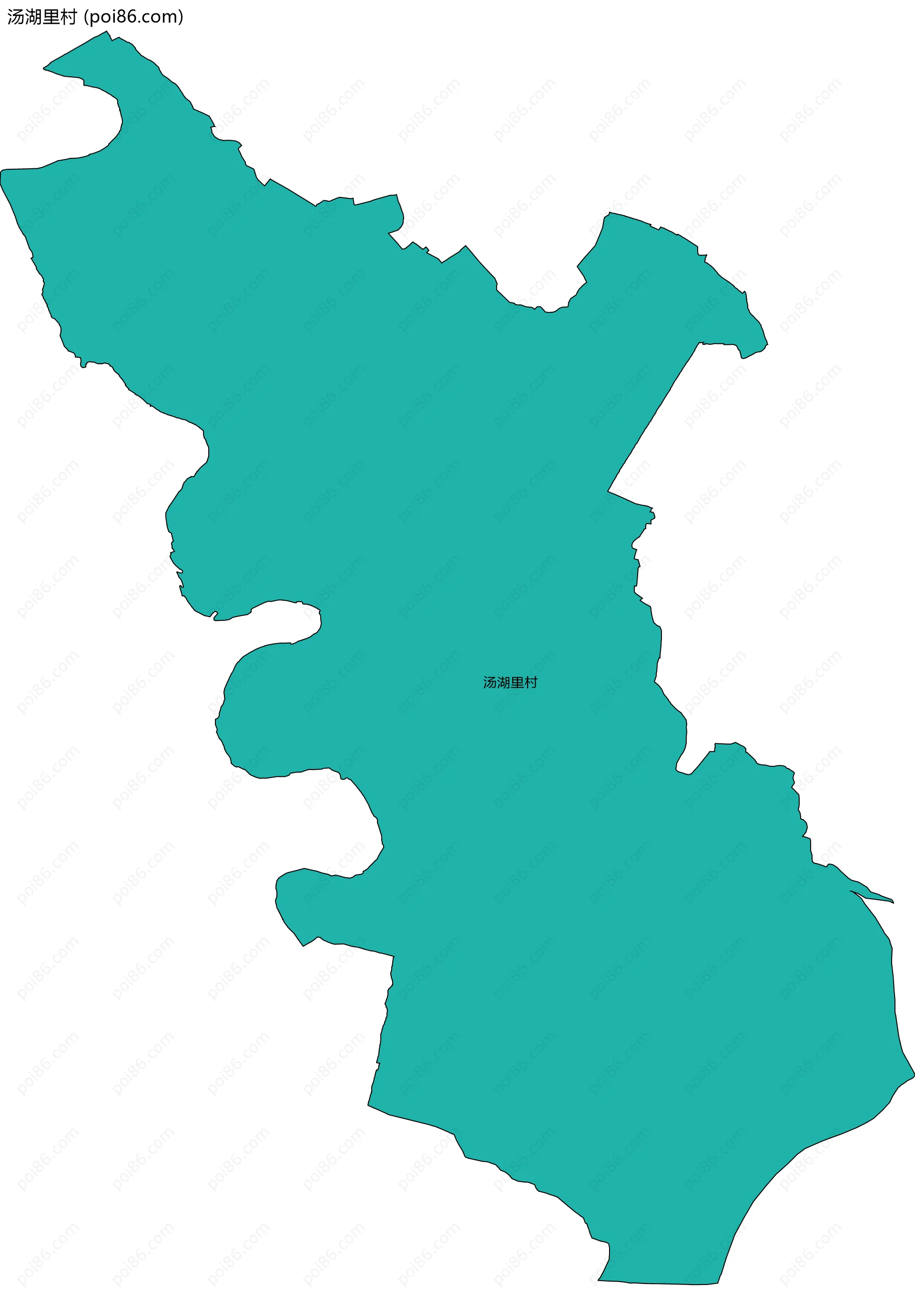 汤湖里村边界地图