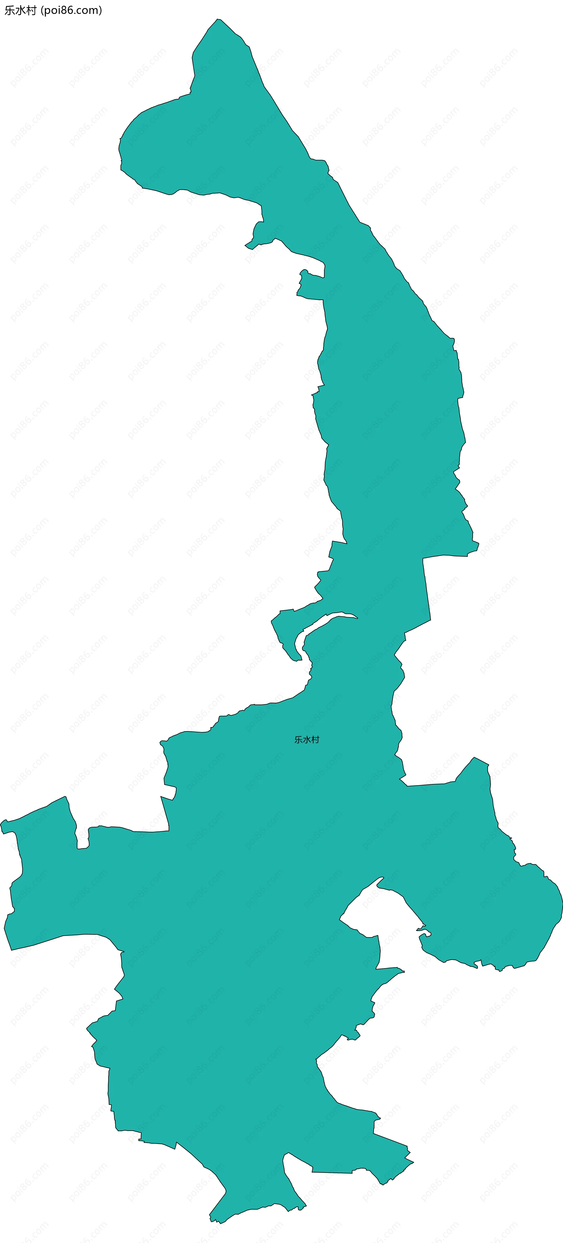 乐水村边界地图