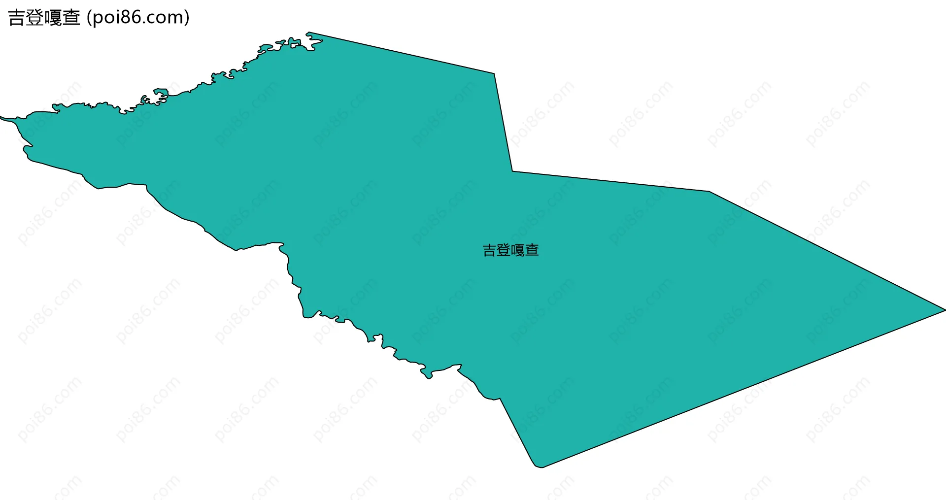 吉登嘎查边界地图