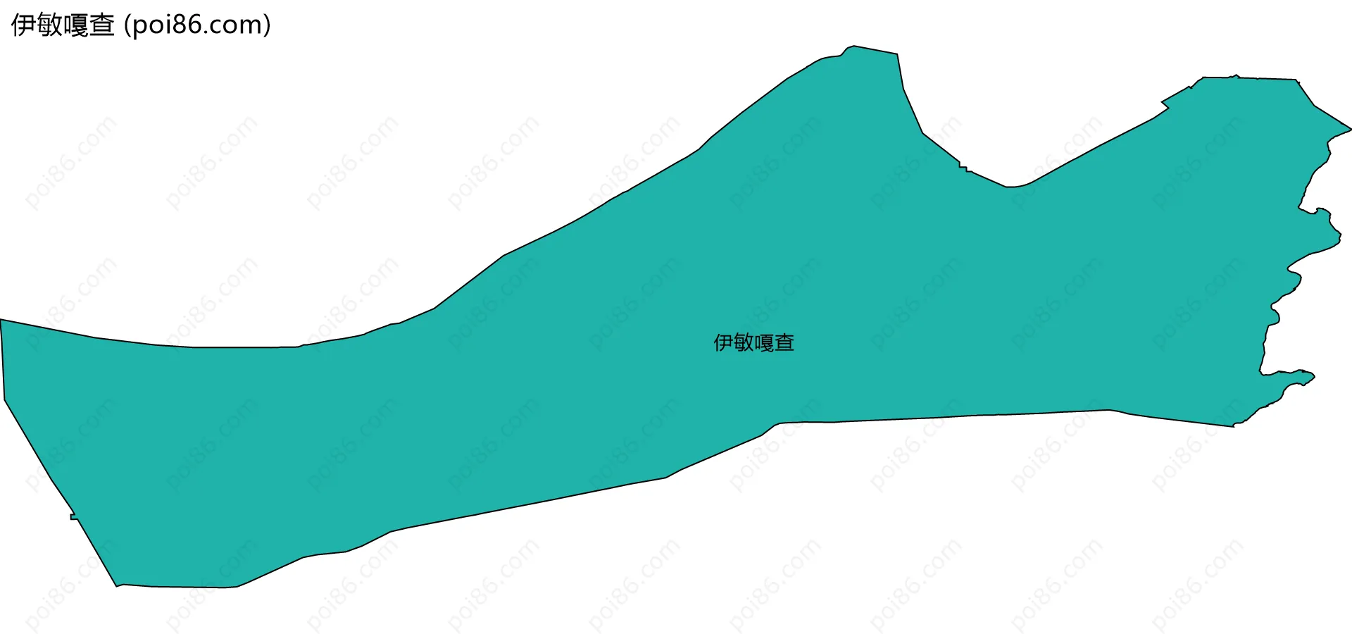 伊敏嘎查边界地图