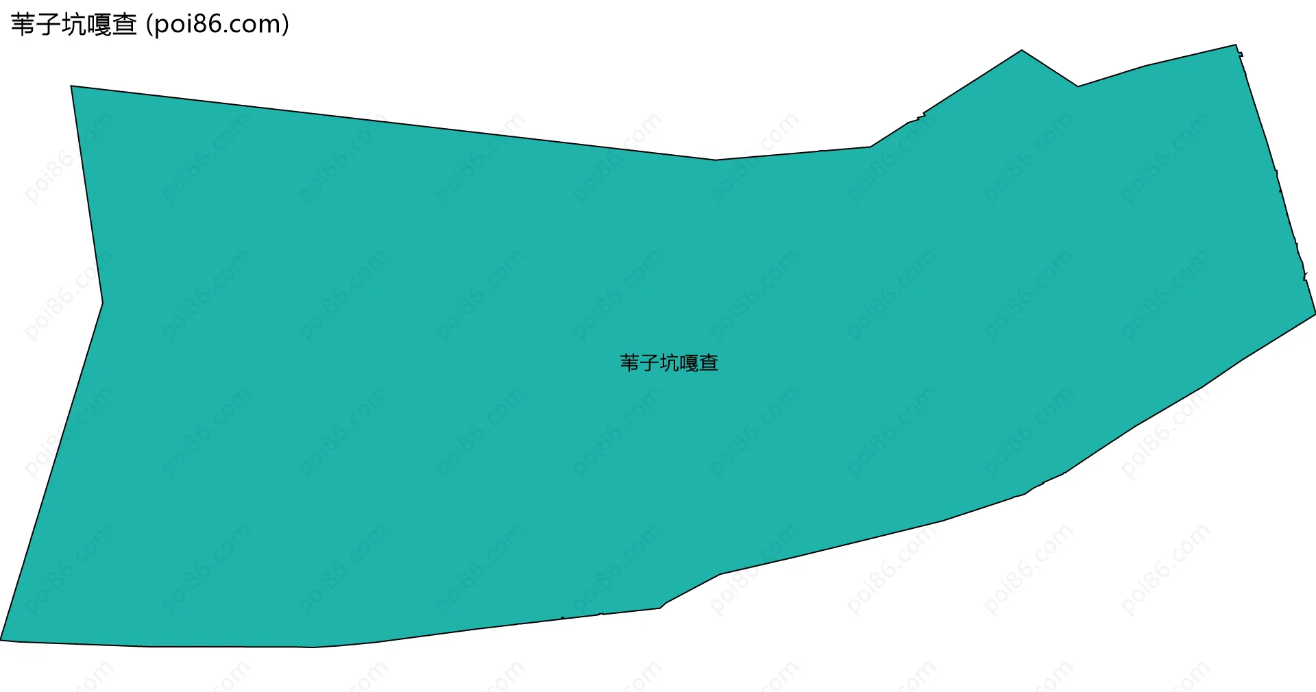 苇子坑嘎查边界地图