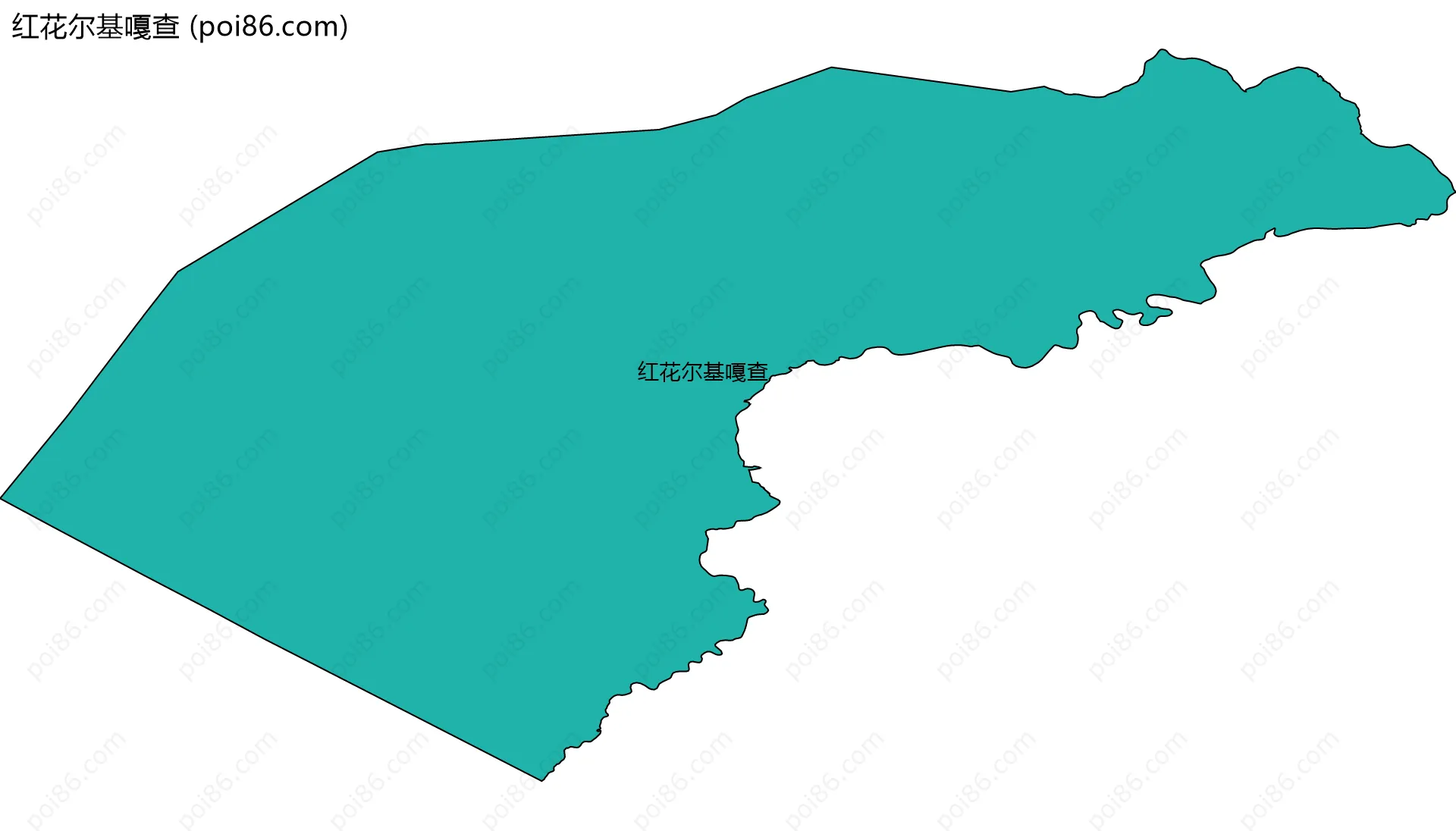 红花尔基嘎查边界地图