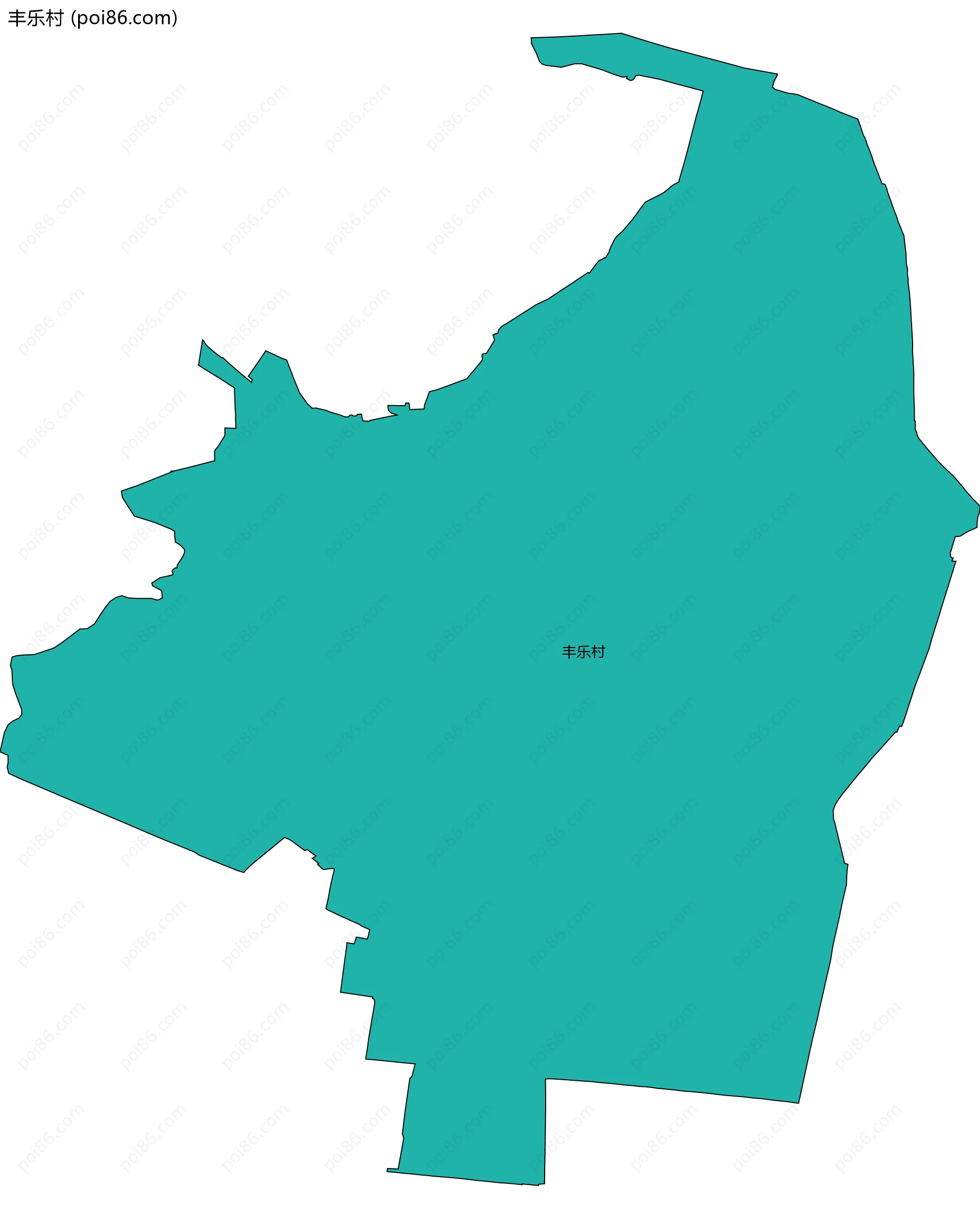 丰乐村边界地图