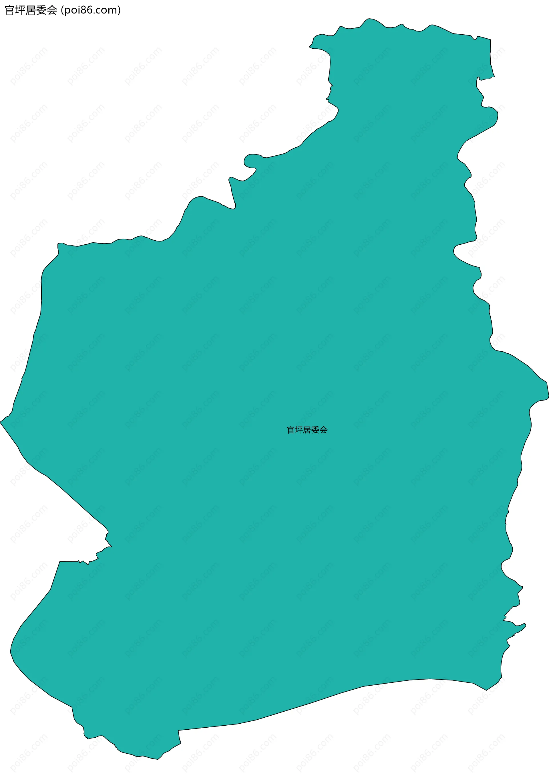 官坪居委会边界地图