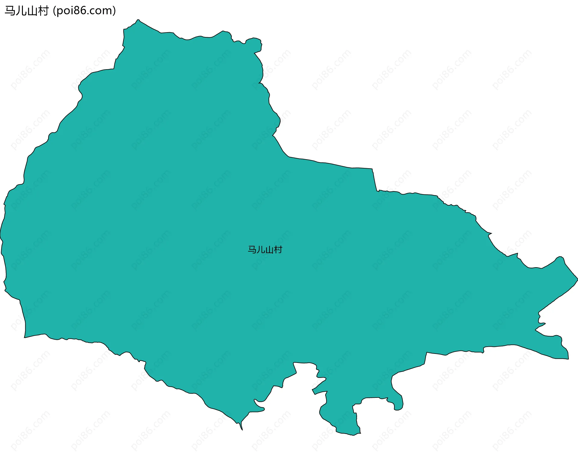 马儿山村边界地图