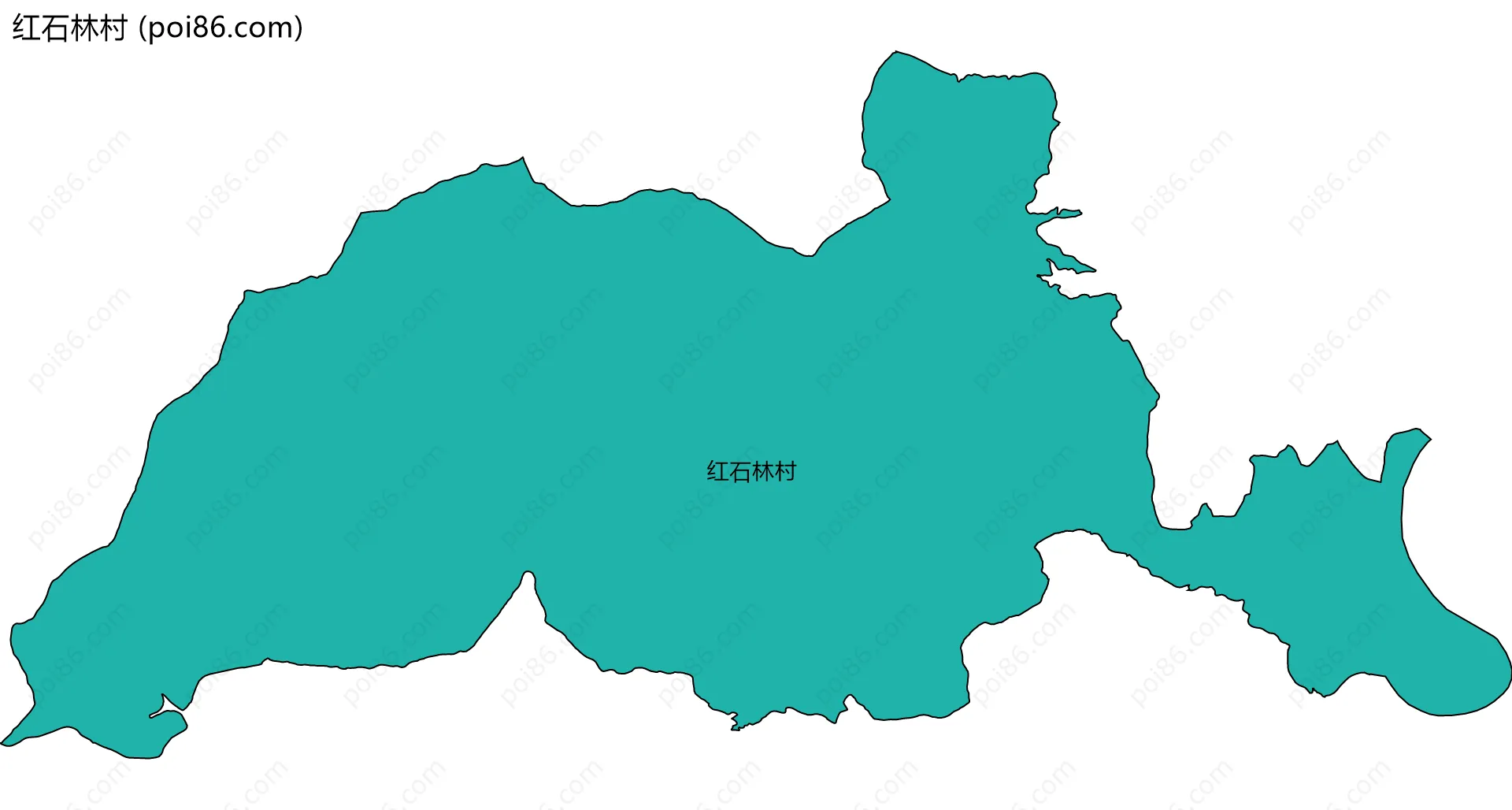 红石林村边界地图