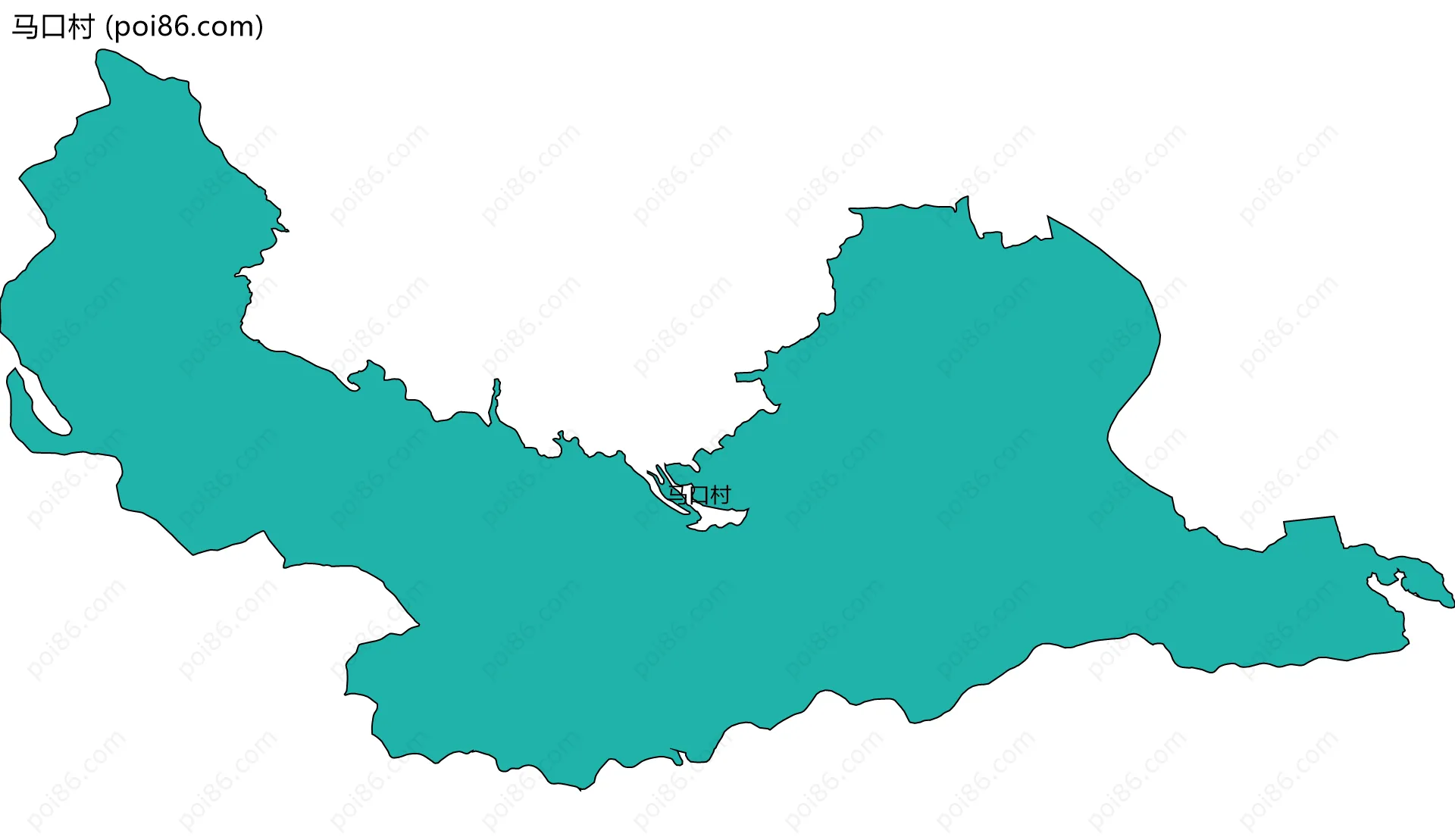 马口村边界地图