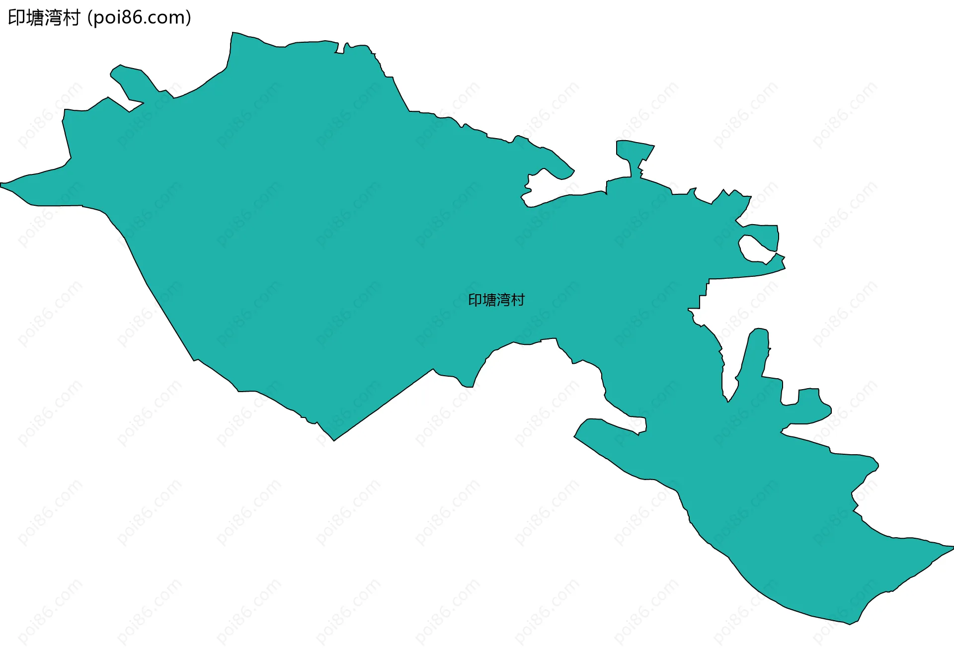 印塘湾村边界地图