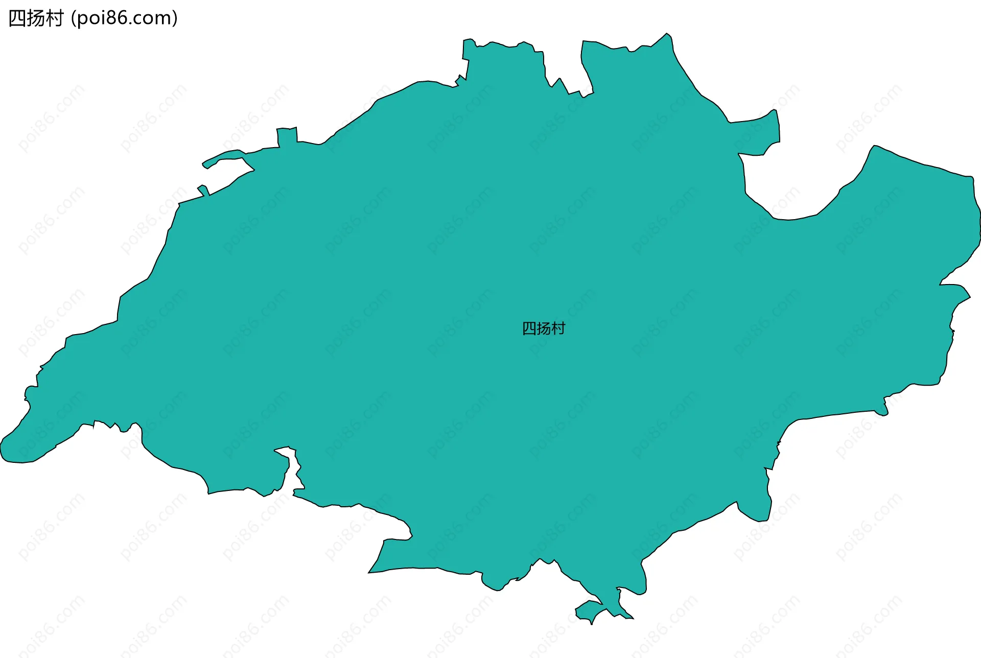 四扬村边界地图