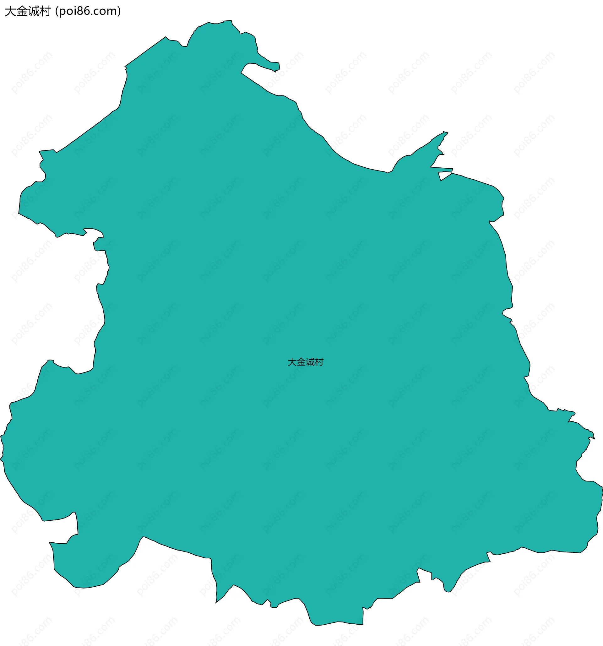 大金诚村边界地图