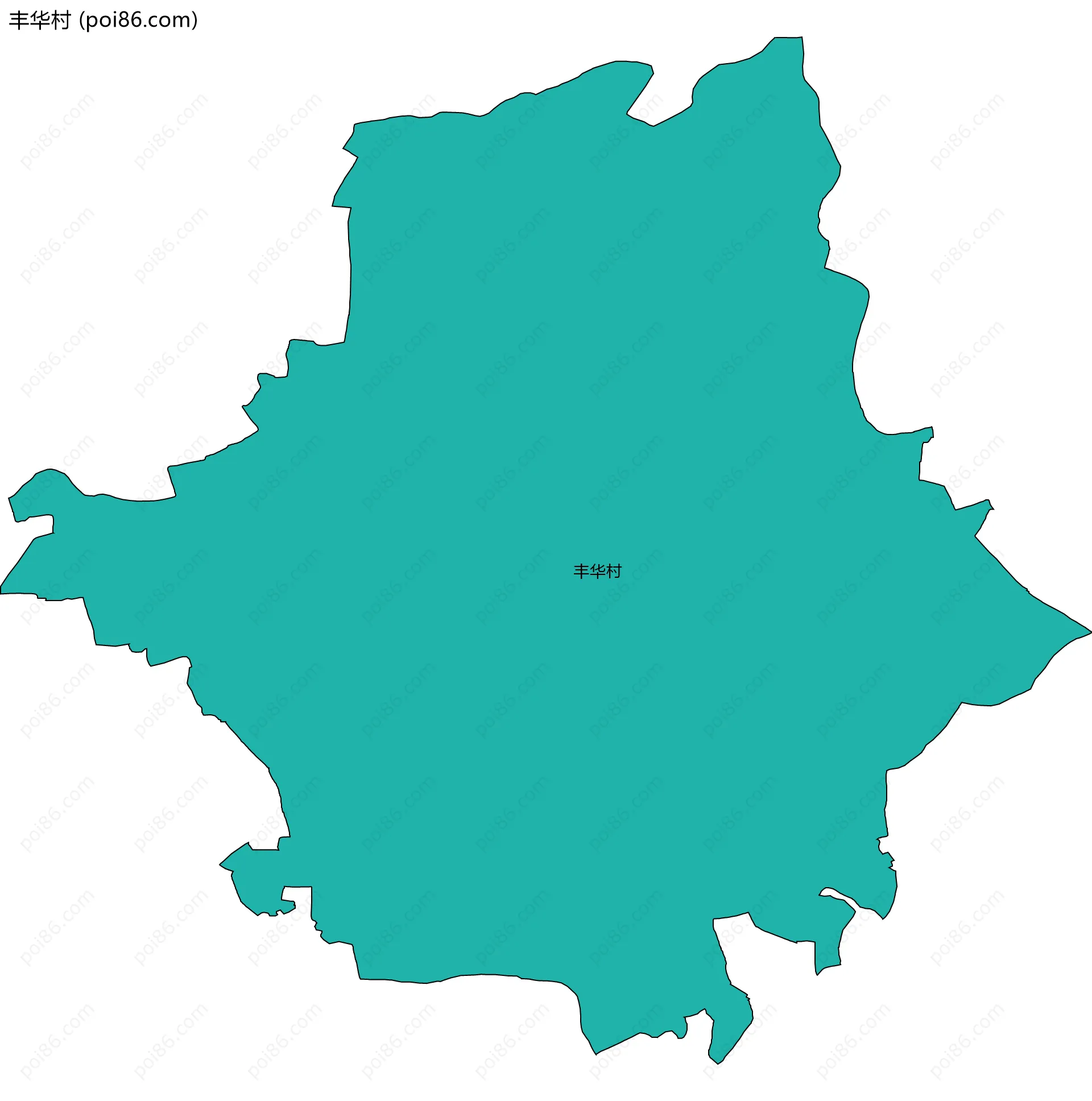 丰华村边界地图