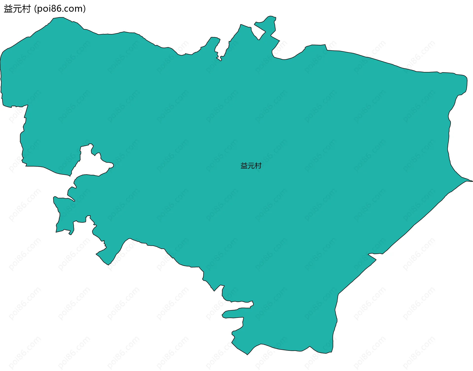 益元村边界地图