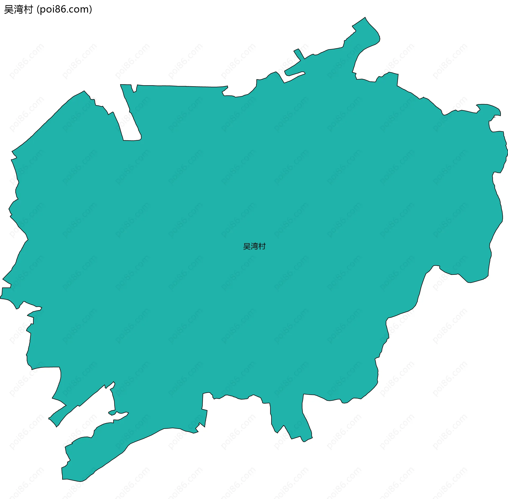 吴湾村边界地图