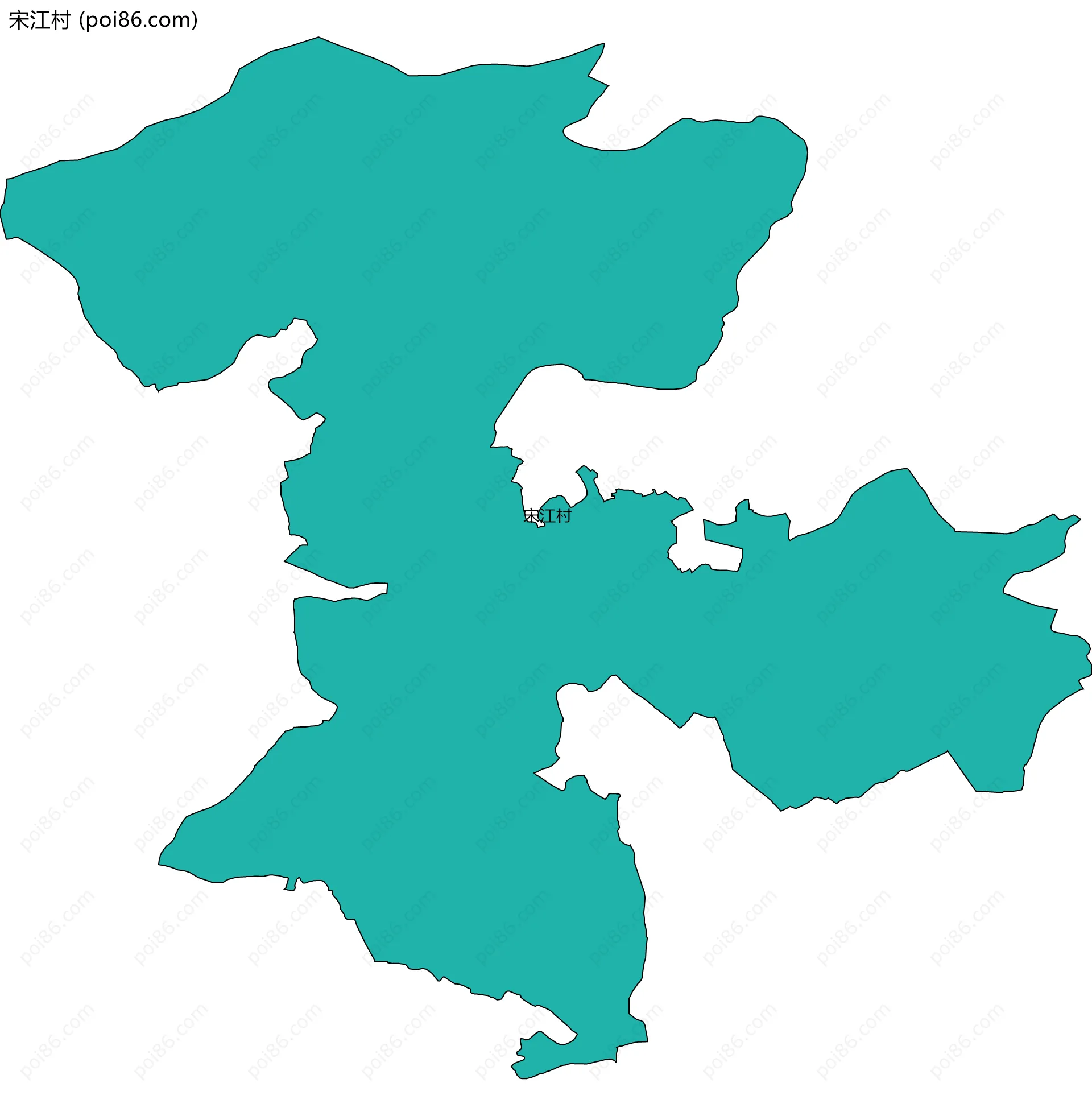 宋江村边界地图