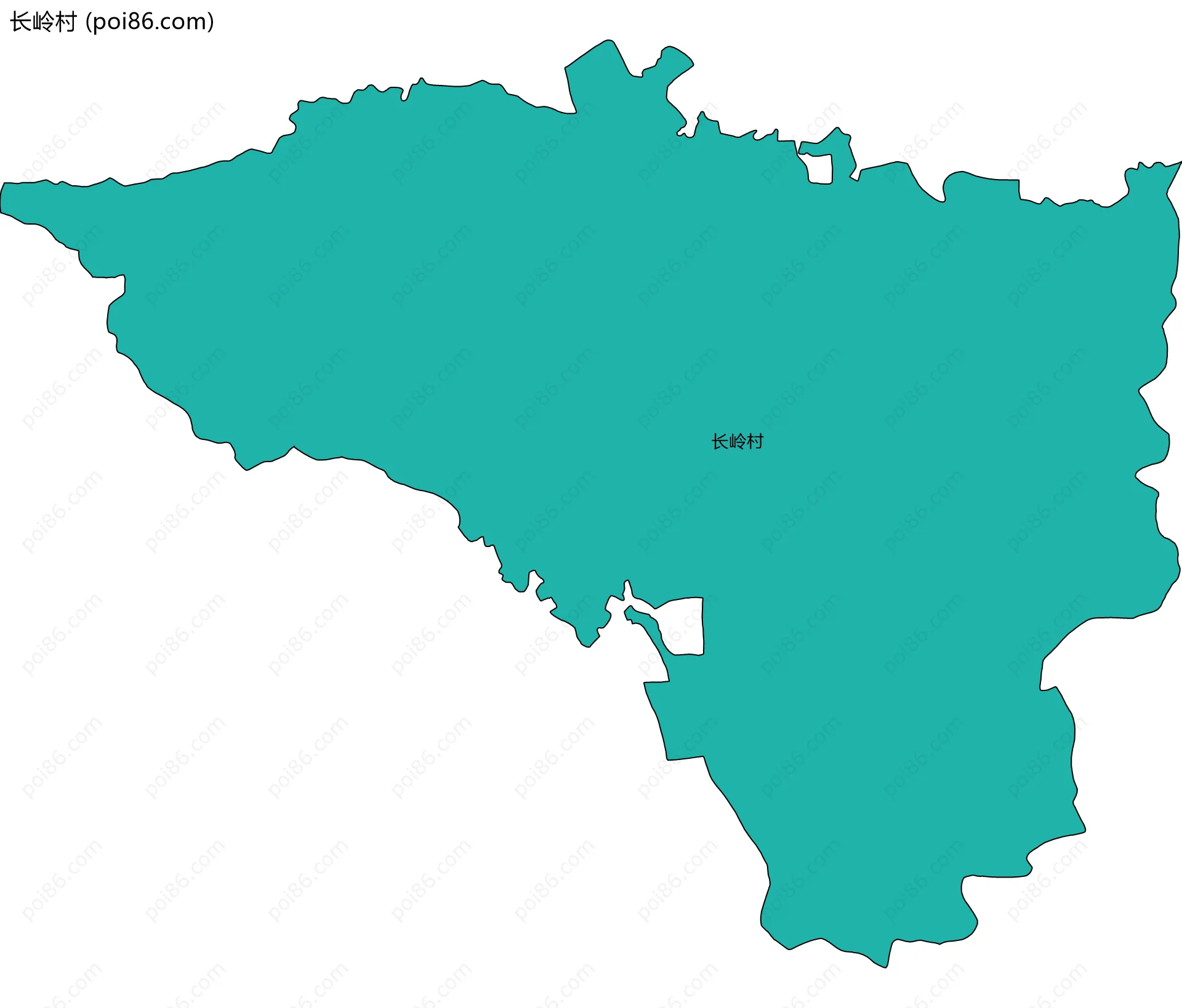 长岭村边界地图