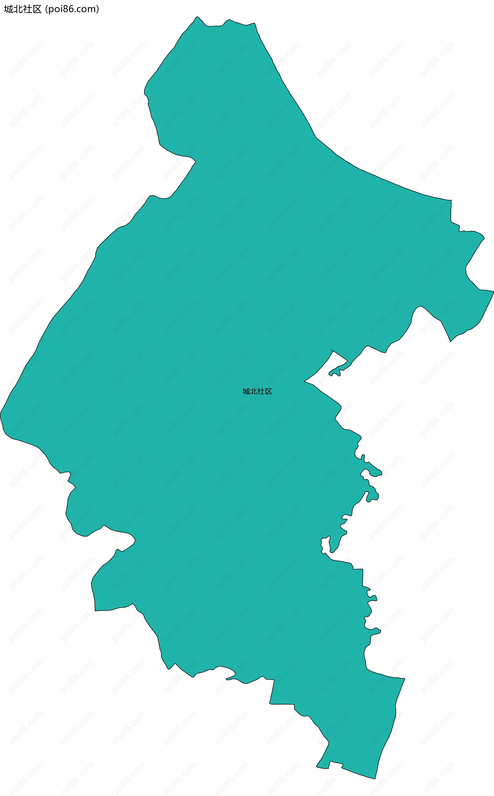 城北社区边界地图
