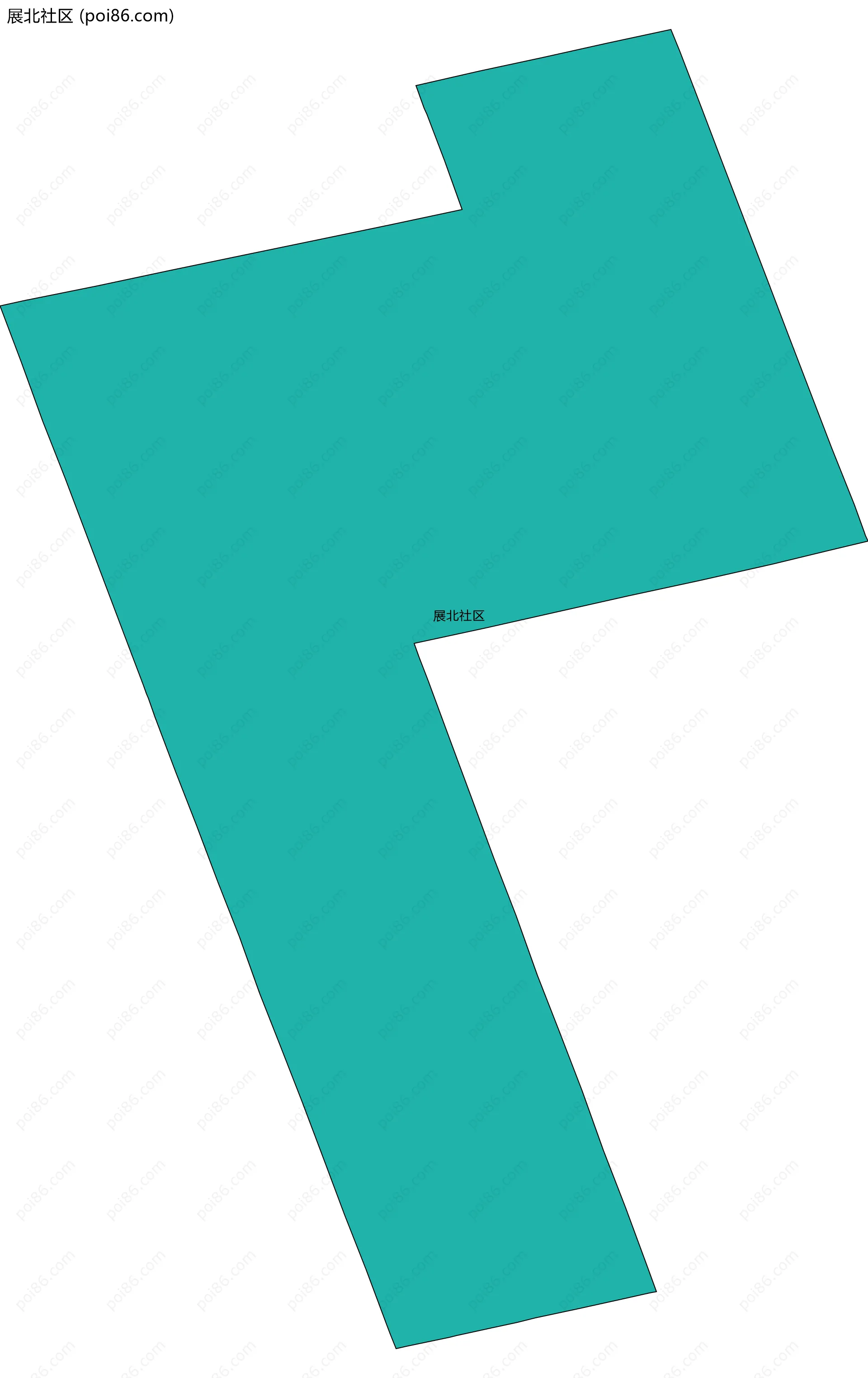 展北社区边界地图