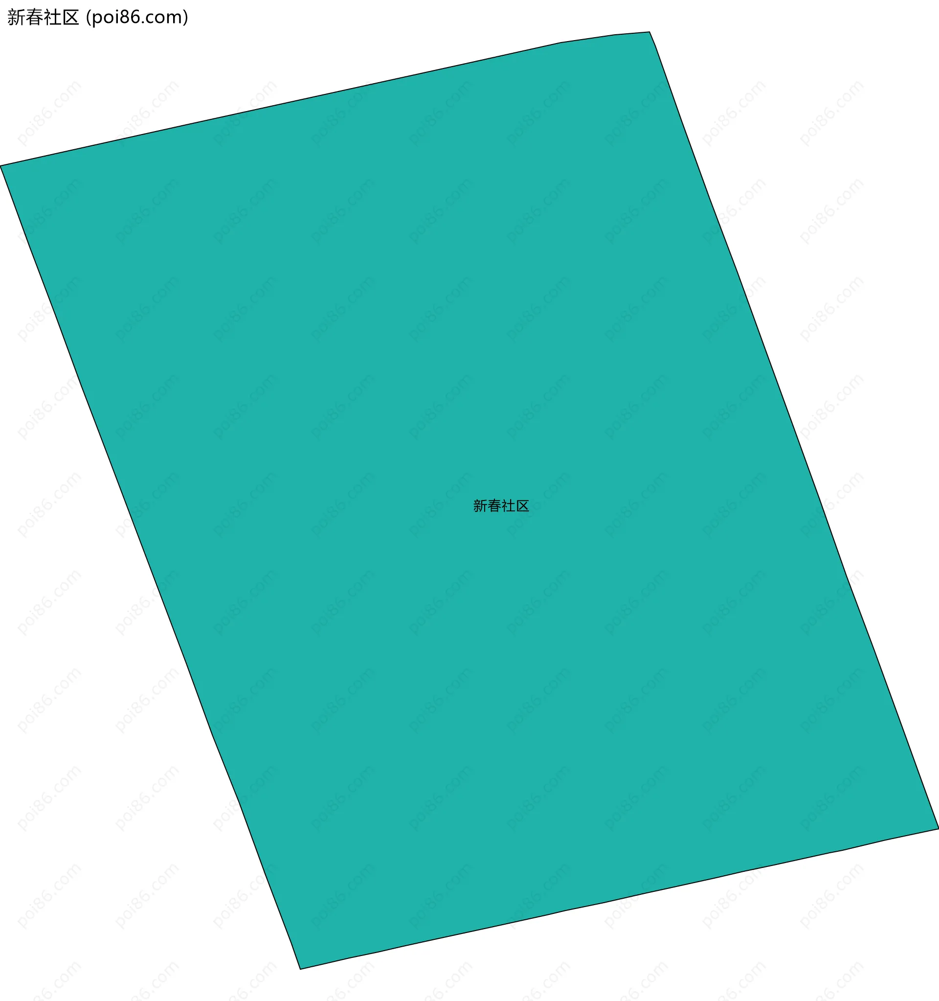 新春社区边界地图