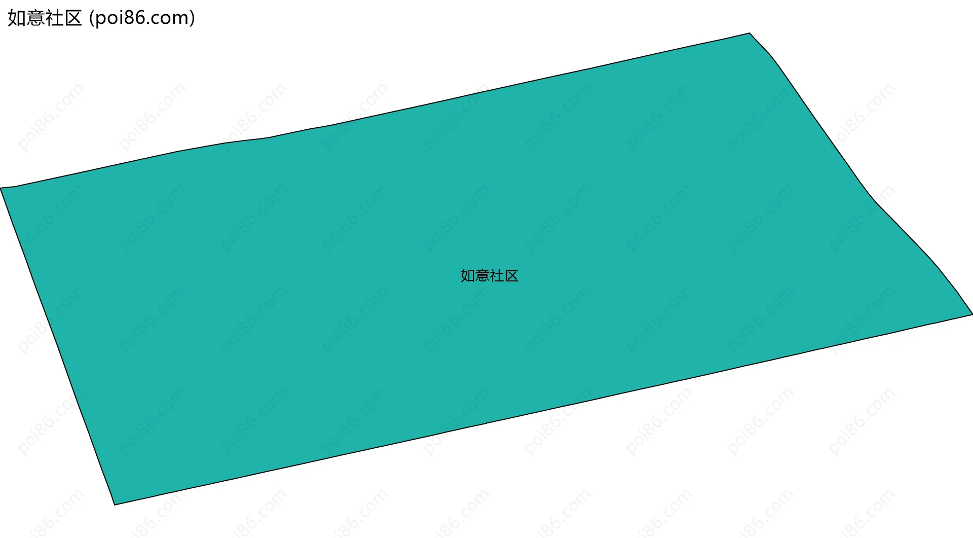 如意社区边界地图