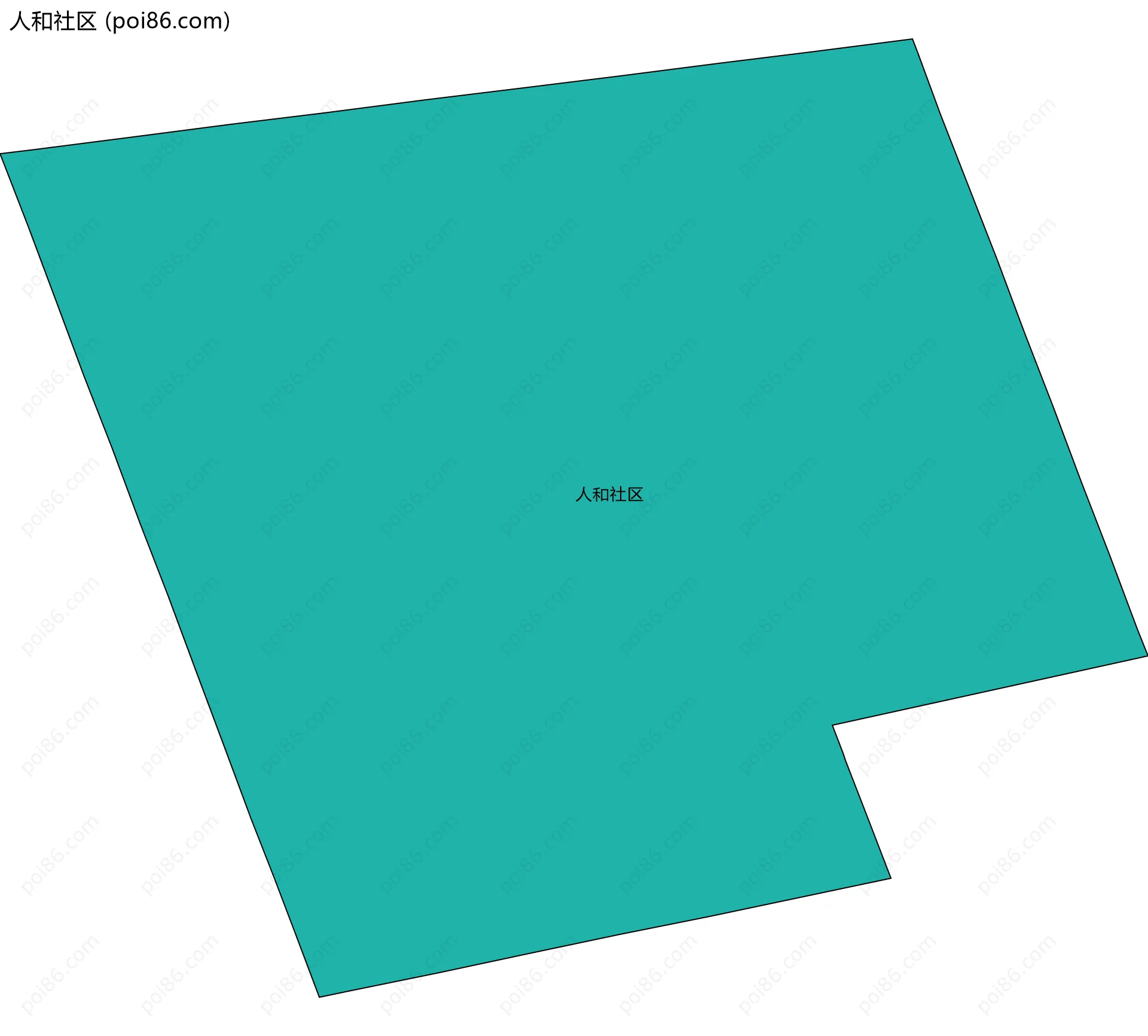人和社区边界地图