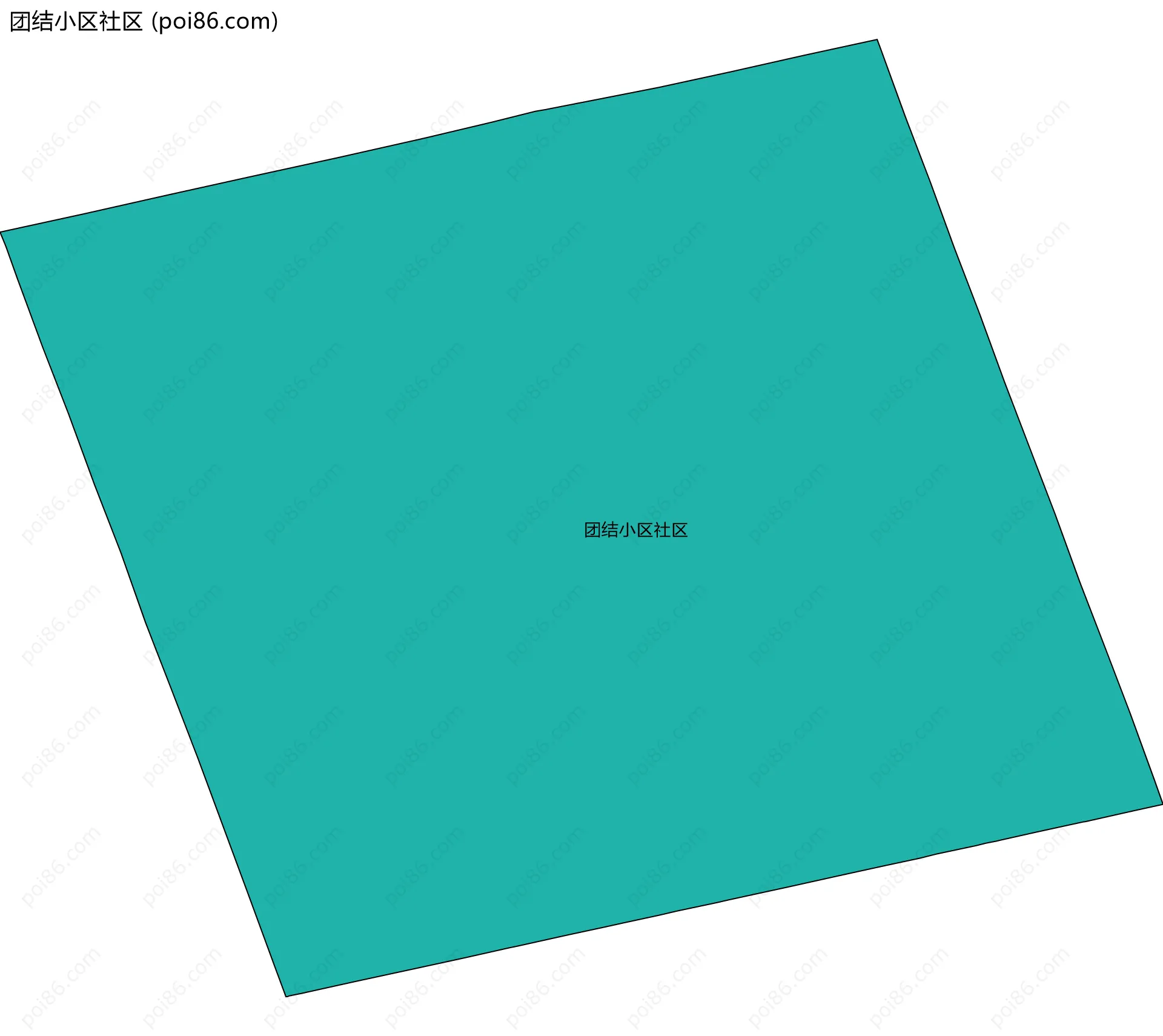 团结小区社区边界地图