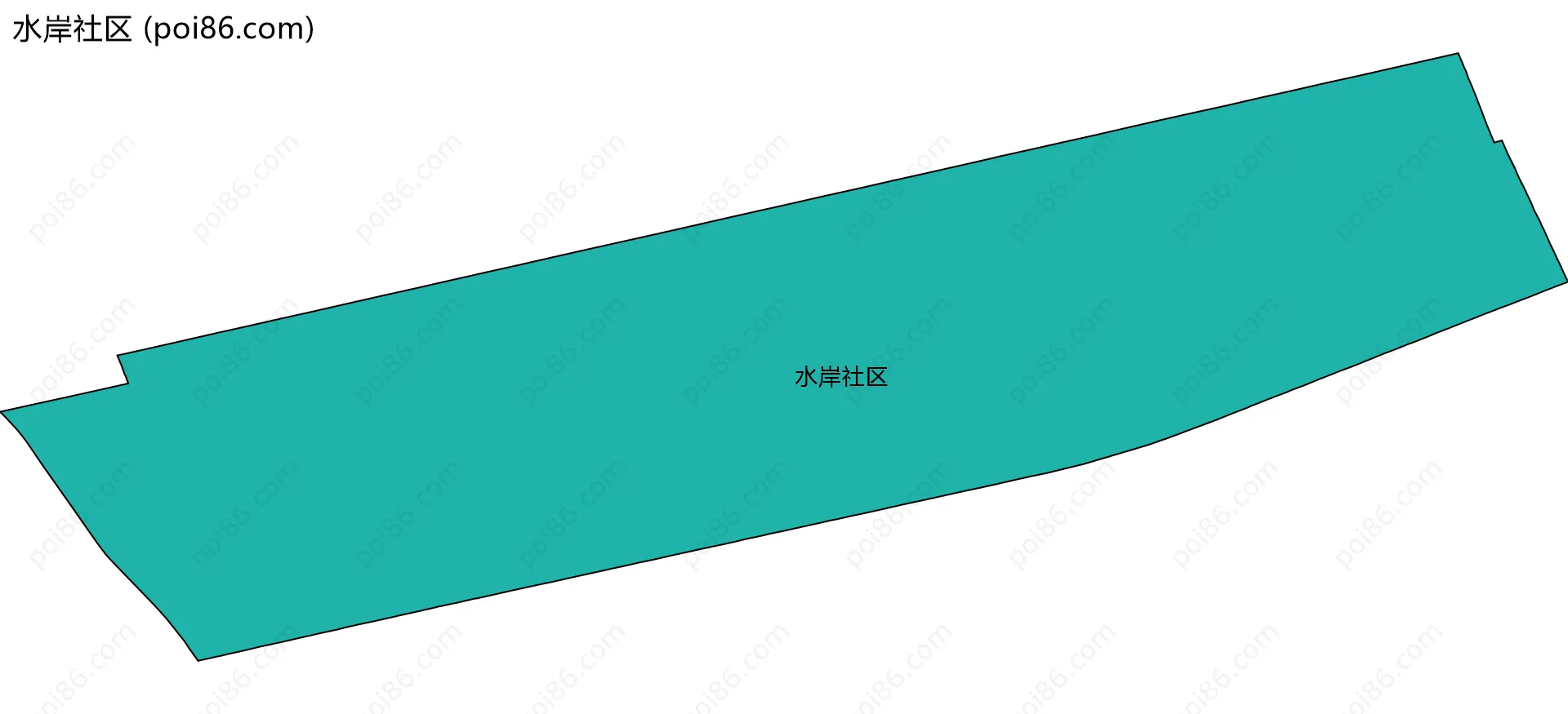 水岸社区边界地图