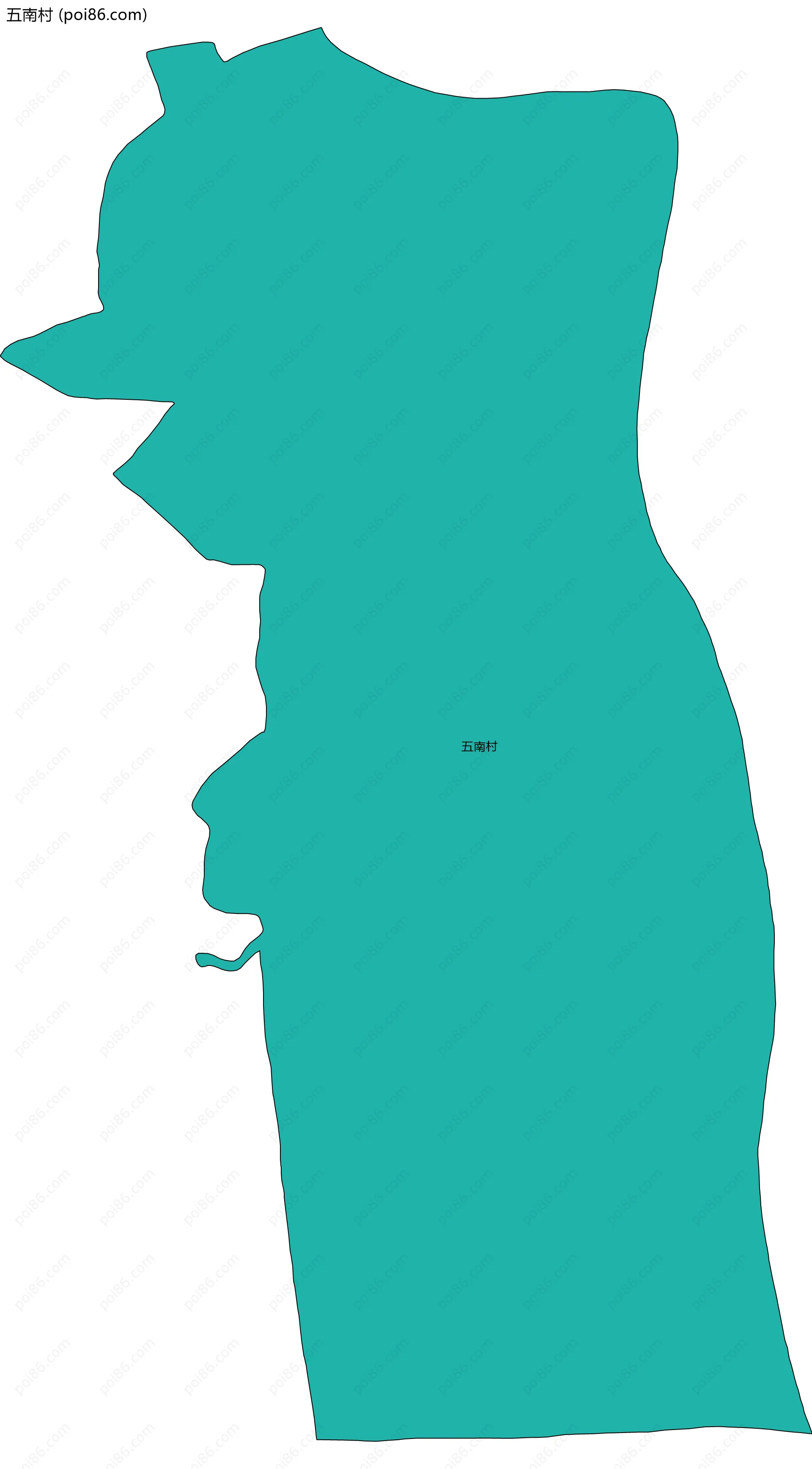 五南村边界地图